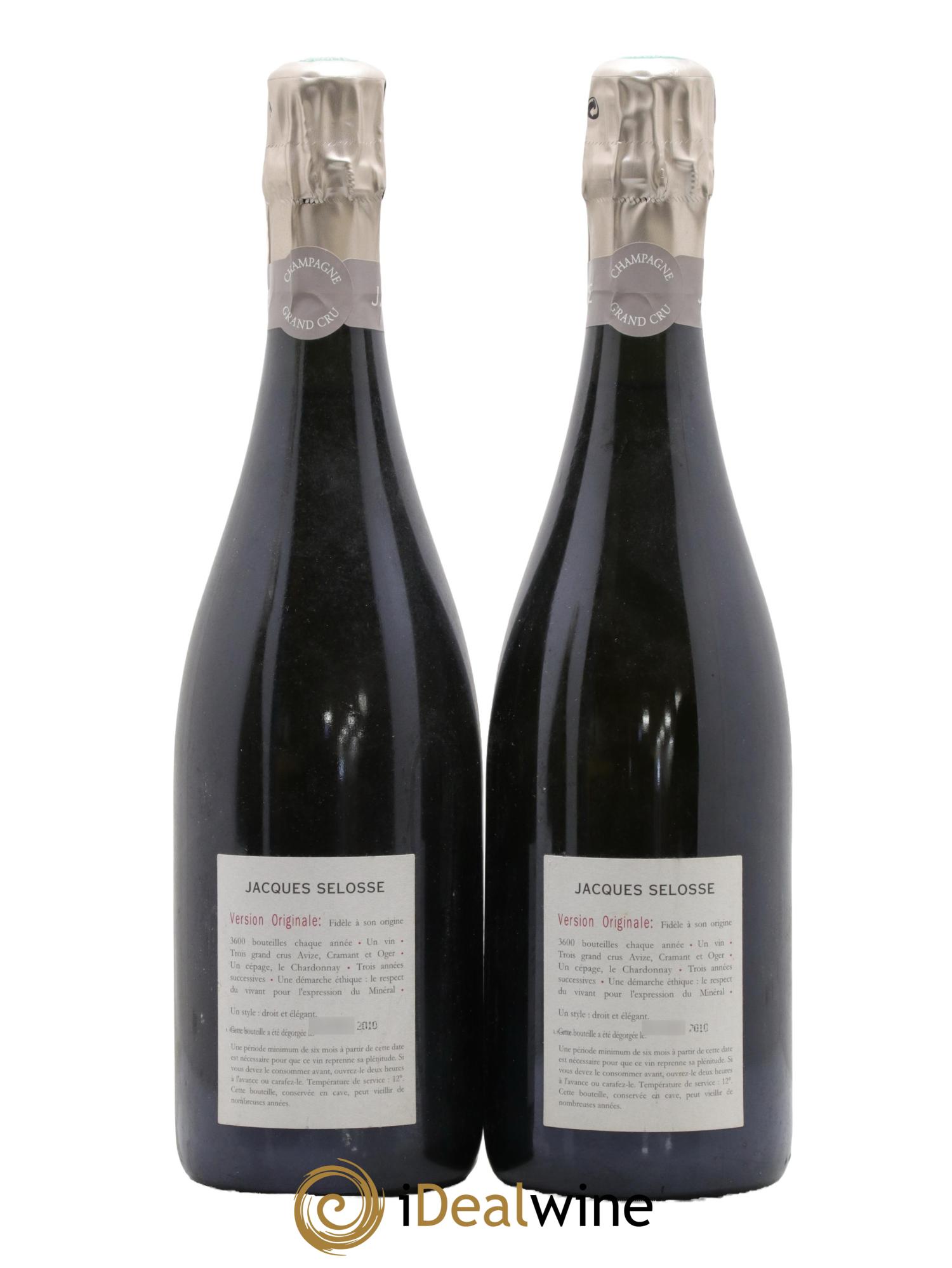 Version Originale Jacques Selosse - Lot of 2 bottles - 1