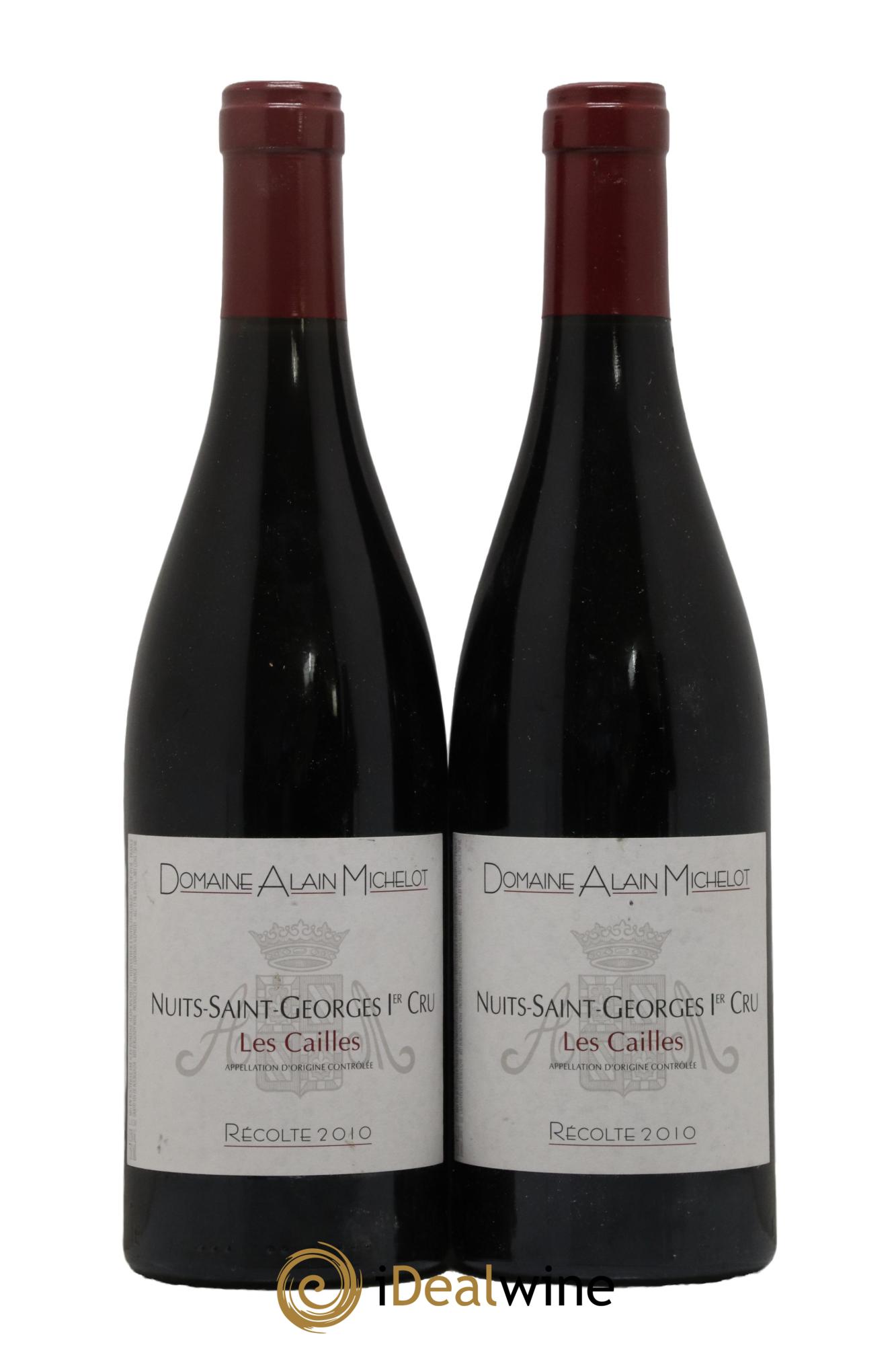 Nuits-Saint-Georges 1er Cru Les Cailles Alain Michelot (Domaine) 2010 - Lot de 2 bouteilles - 0