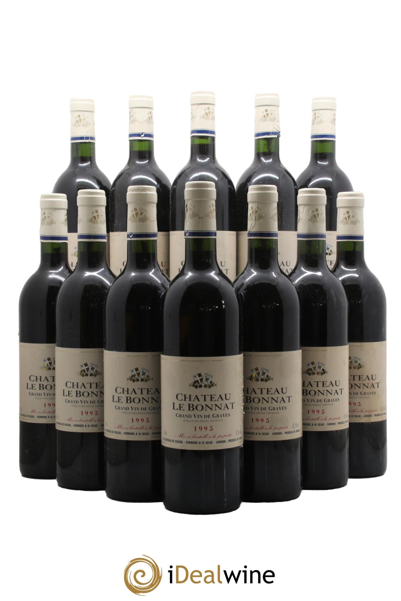 Pessac-Léognan Château Le Bonnat 1995 - Lot de 12 bouteilles - 0