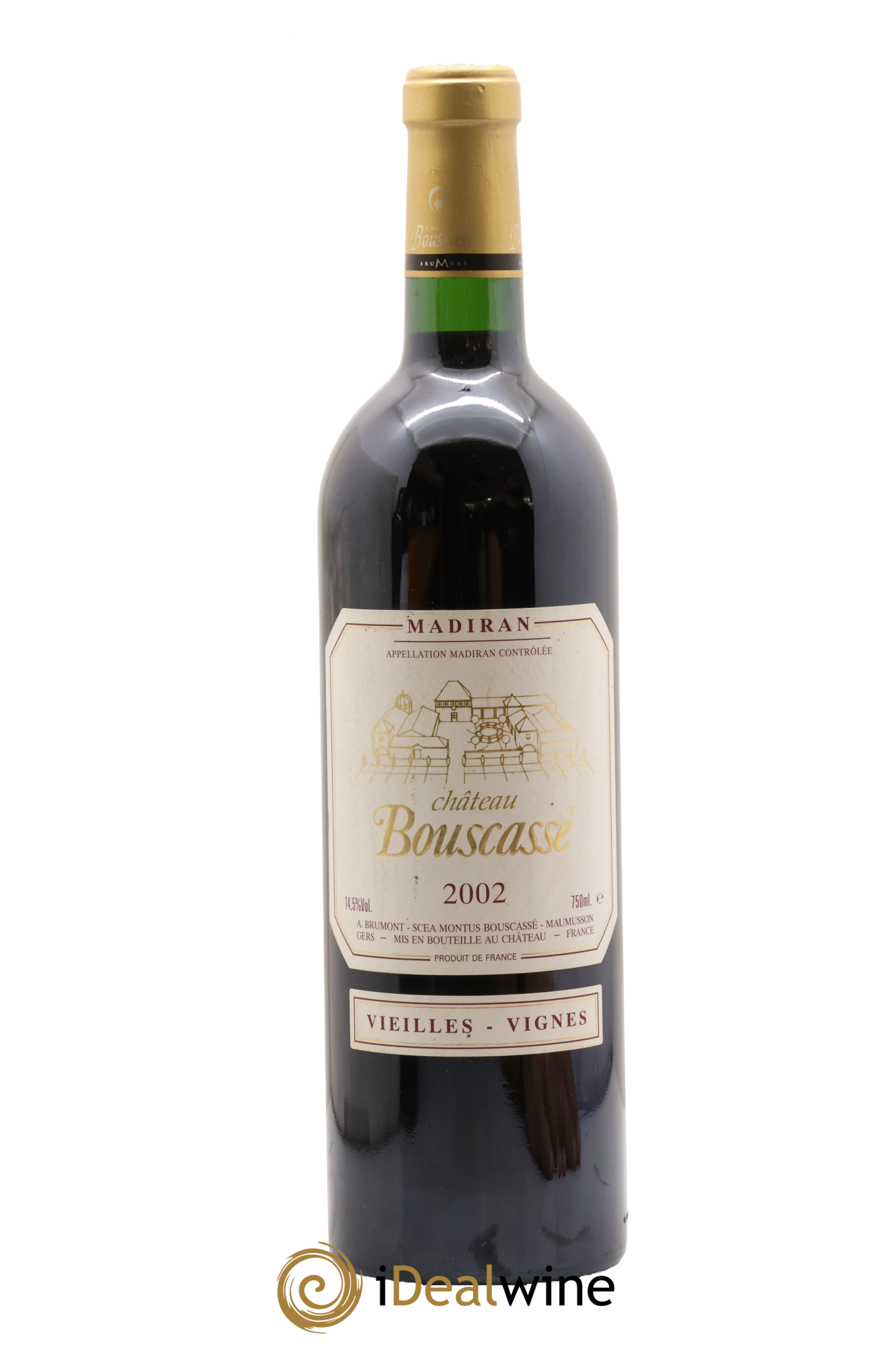Madiran Vieilles Vignes Château Bouscassé - Alain Brumont 2002 - Lot de 1 bouteille - 0