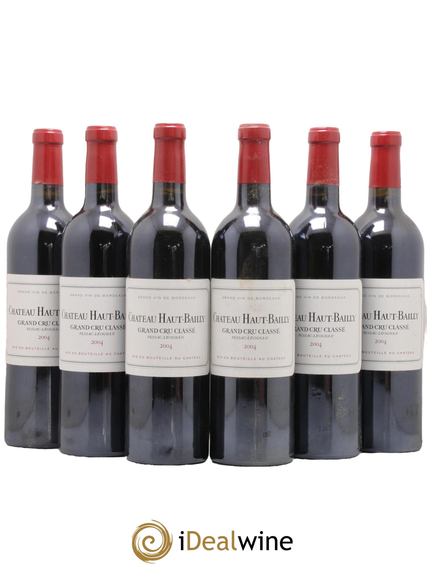 Château Haut-Bailly Cru Classé de Graves 2004 - Lot de 6 bouteilles - 0