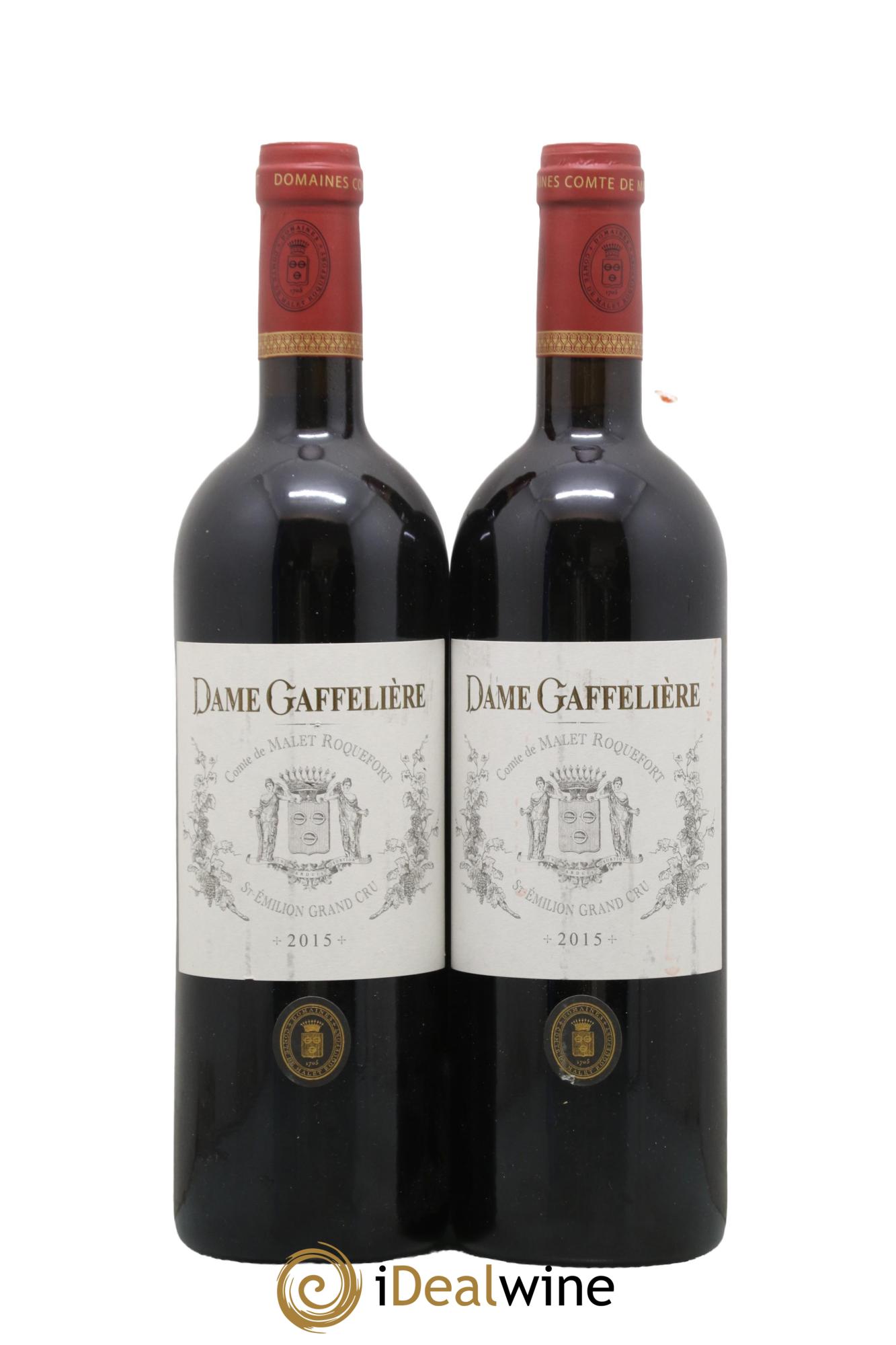 Saint-Émilion Grand Cru La Dame de Gaffeliere 2015 - Lot de 2 bouteilles - 0