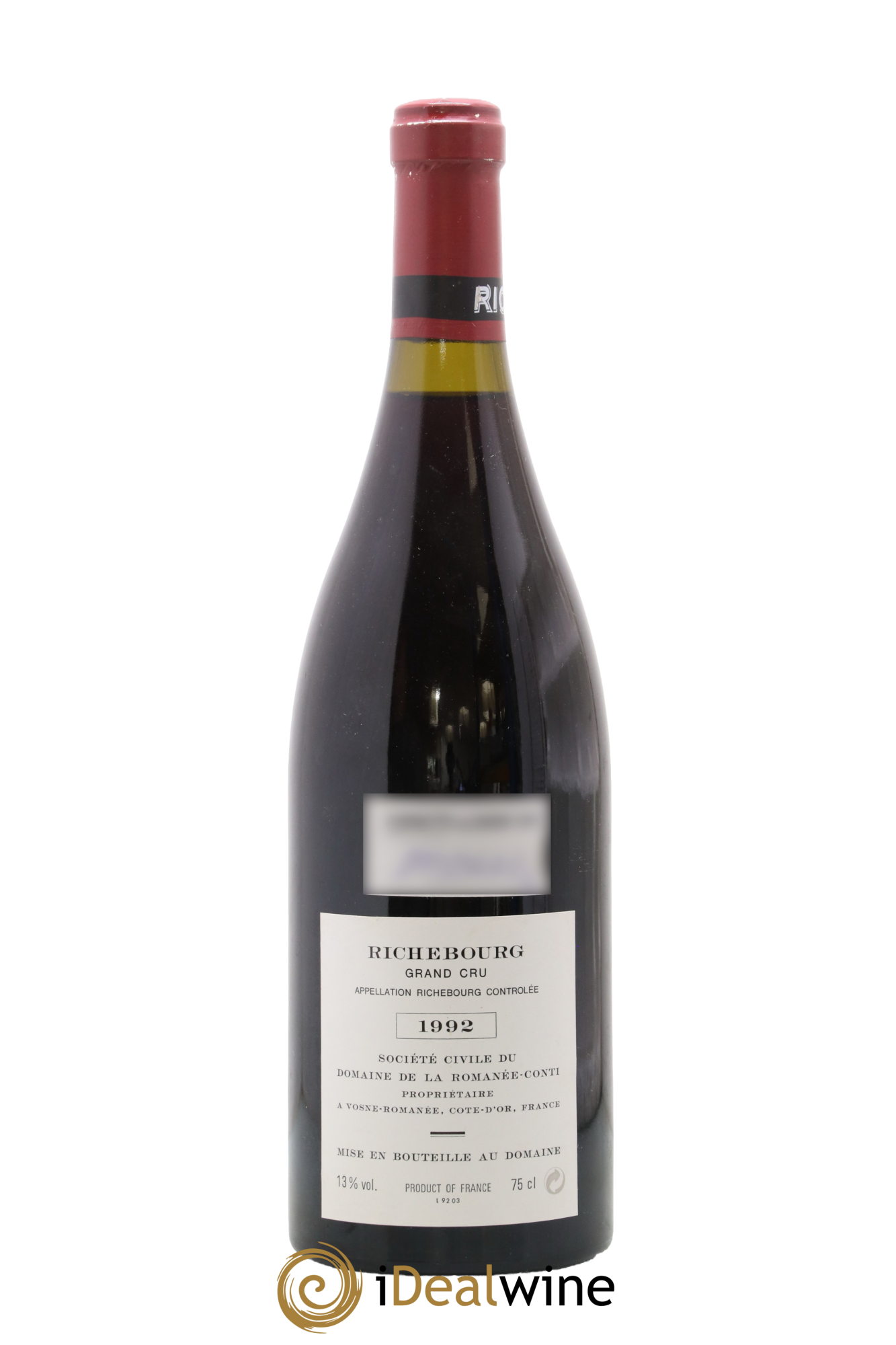 Richebourg Grand Cru Domaine de la Romanée-Conti 1992 - Lot de 1 bouteille - 1