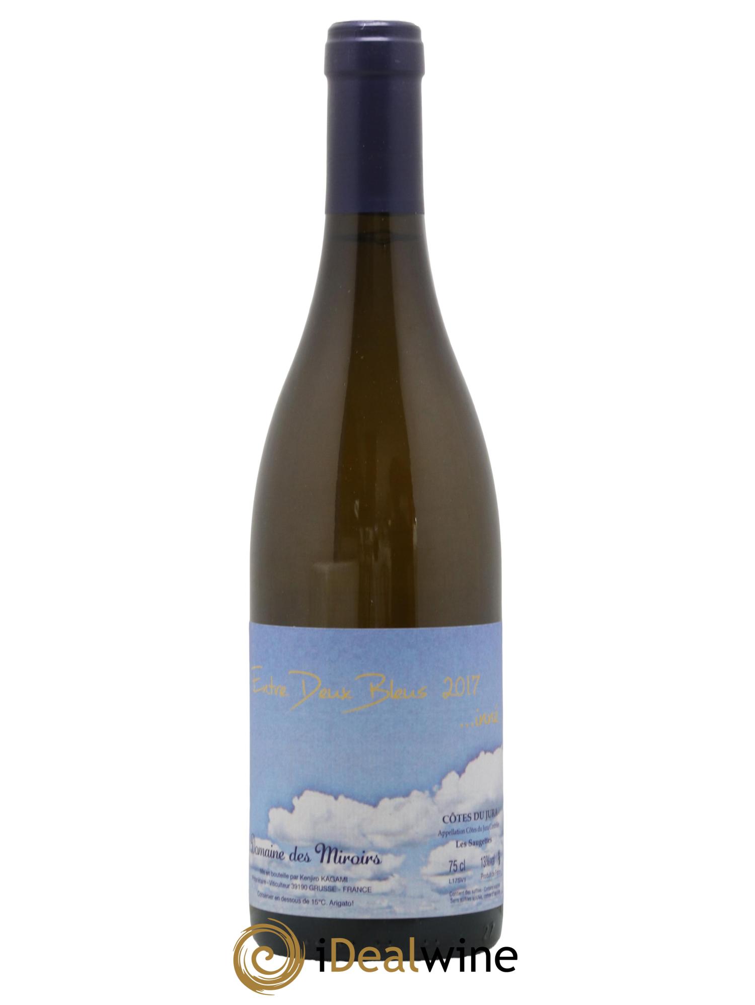 Côtes du Jura Entre Deux Bleus...inné Les Saugettes Kenjiro Kagami - Domaine des Miroirs 2017 - Lot de 1 bouteille - 0