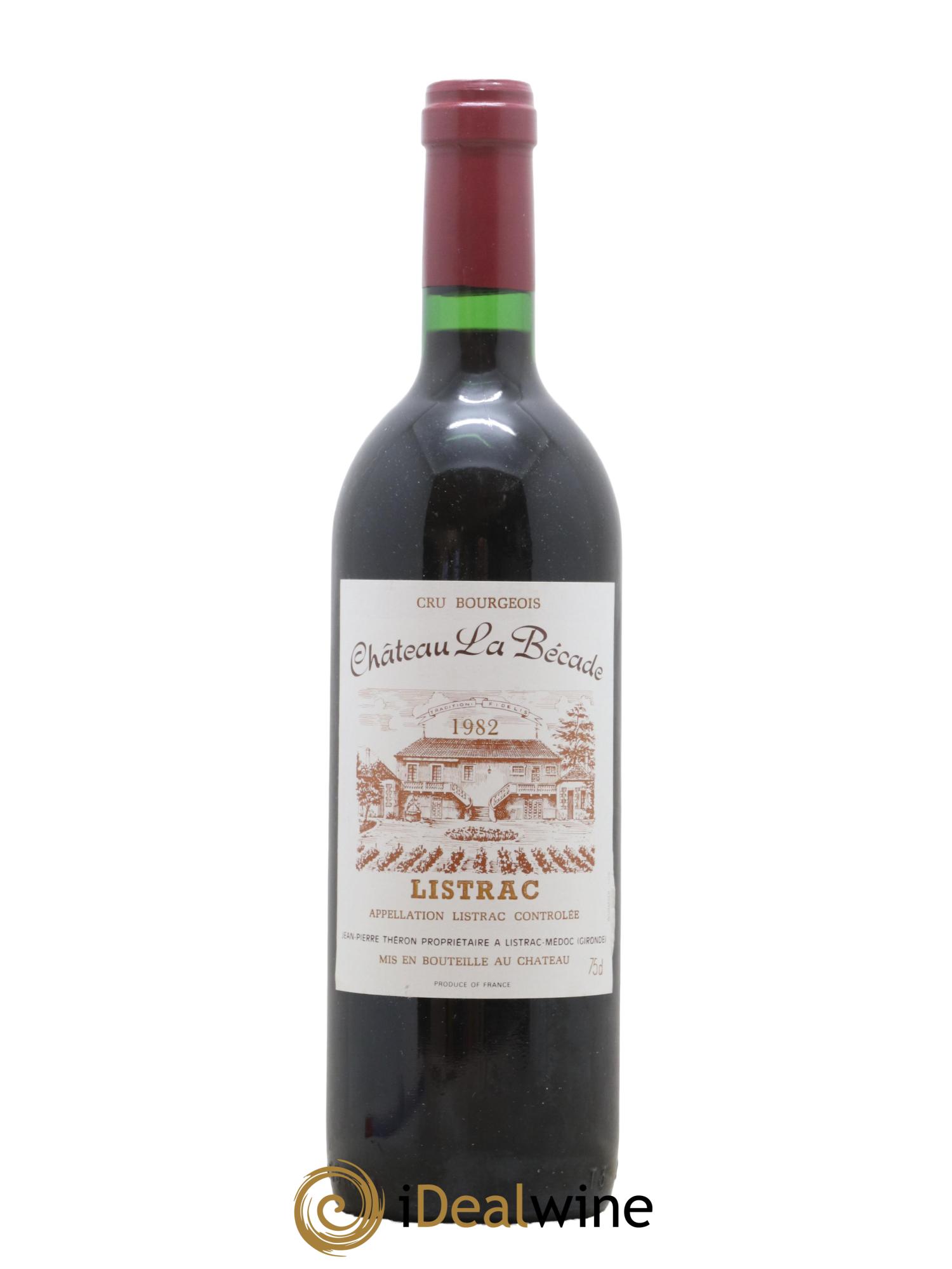 Listrac Chateau La Becade 1982 - Lot de 1 bouteille - 0