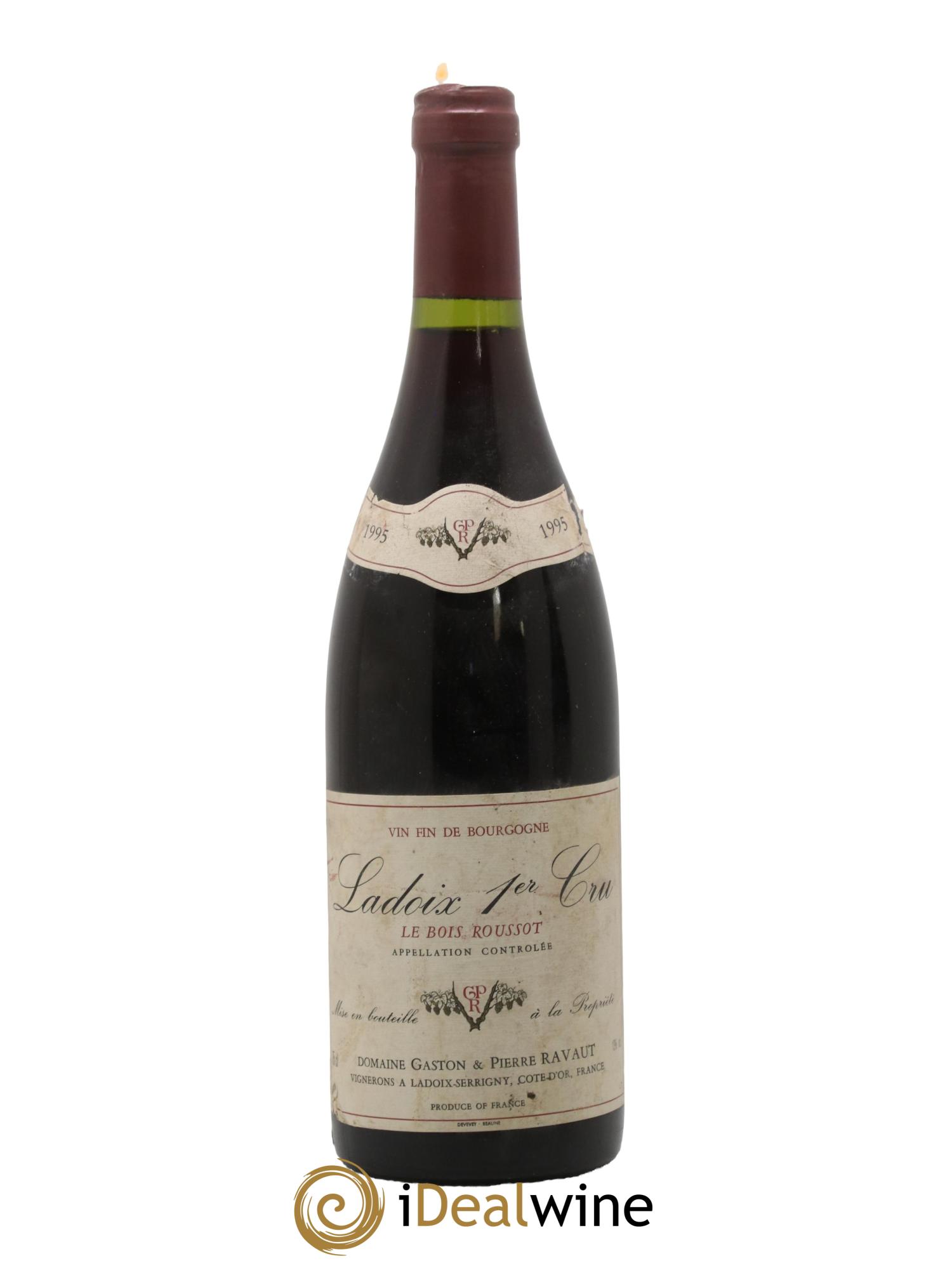 Ladoix 1er Cru Le Bois Roussot Domaine Gaston et Pierre Ravaut 1995 - Lot de 1 bouteille - 0