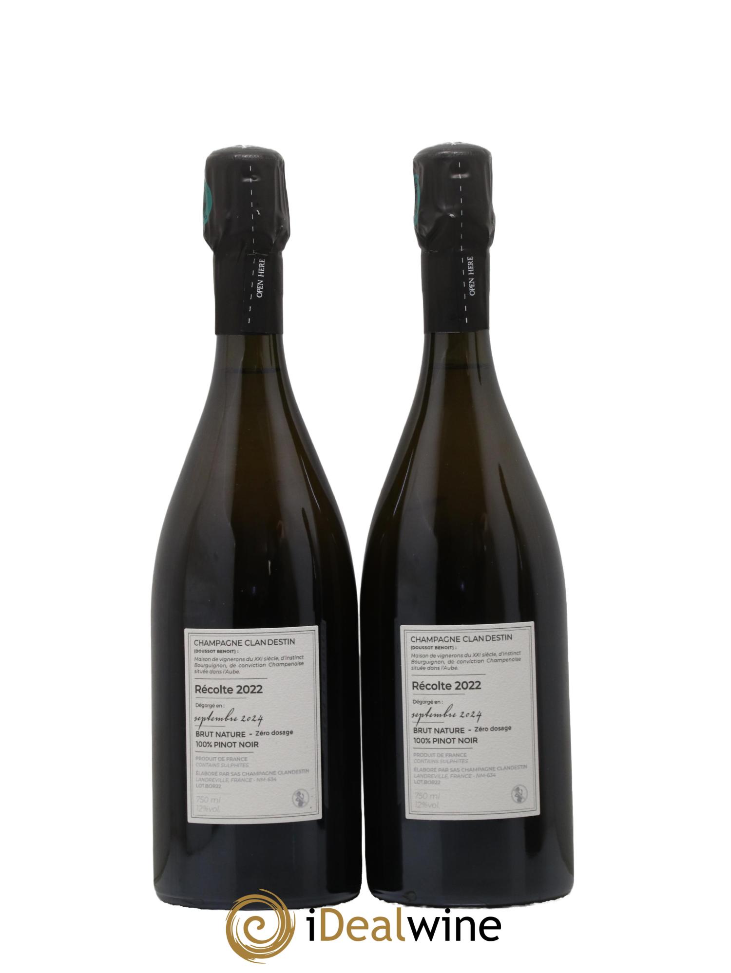 Boréal Brut Nature Clandestin 2022 - Lot de 2 bouteilles - 1