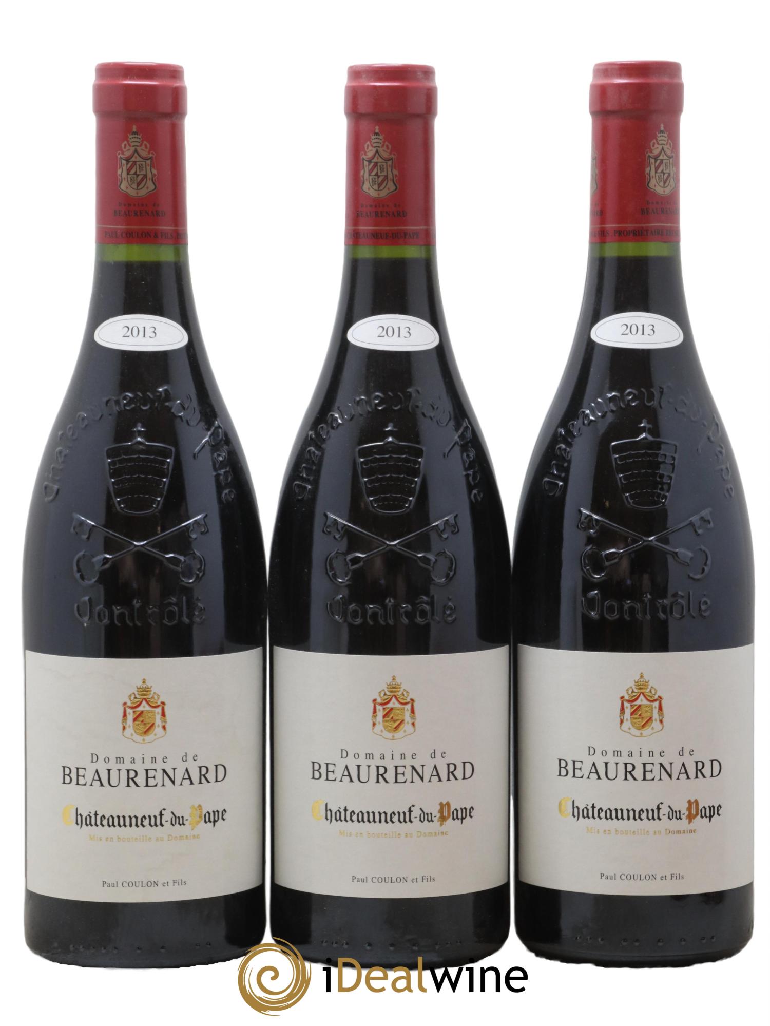 Châteauneuf-du-Pape Beaurenard (Domaine de) 2013 - Lot de 3 bouteilles - 0