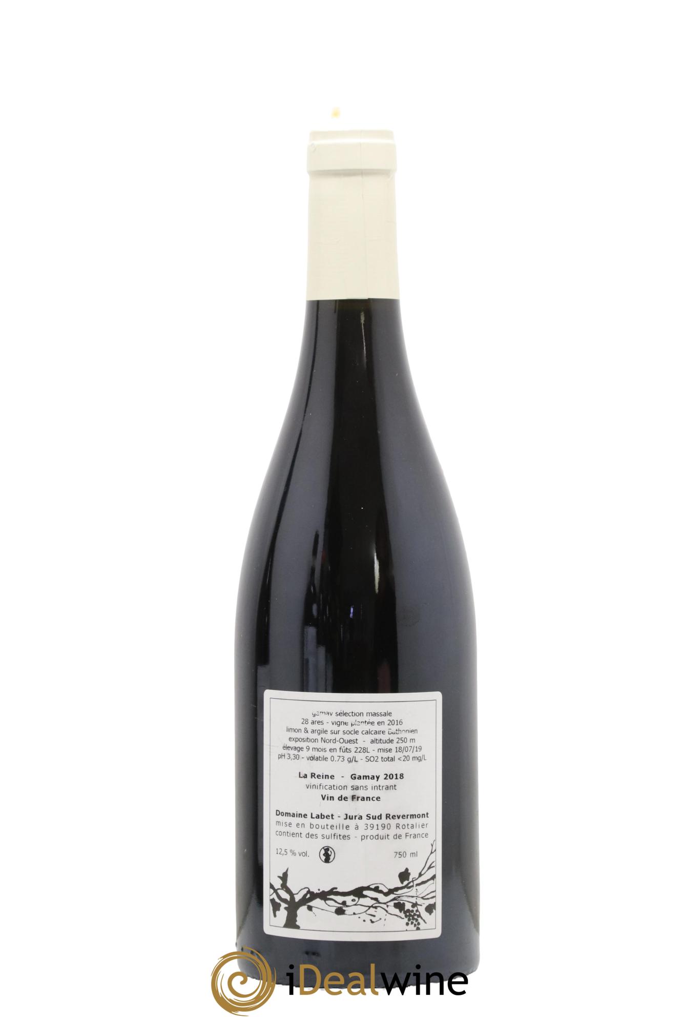 Vin de France Gamay La Reine Labet (Domaine) 2018 - Lotto di 1 bottiglia - 1