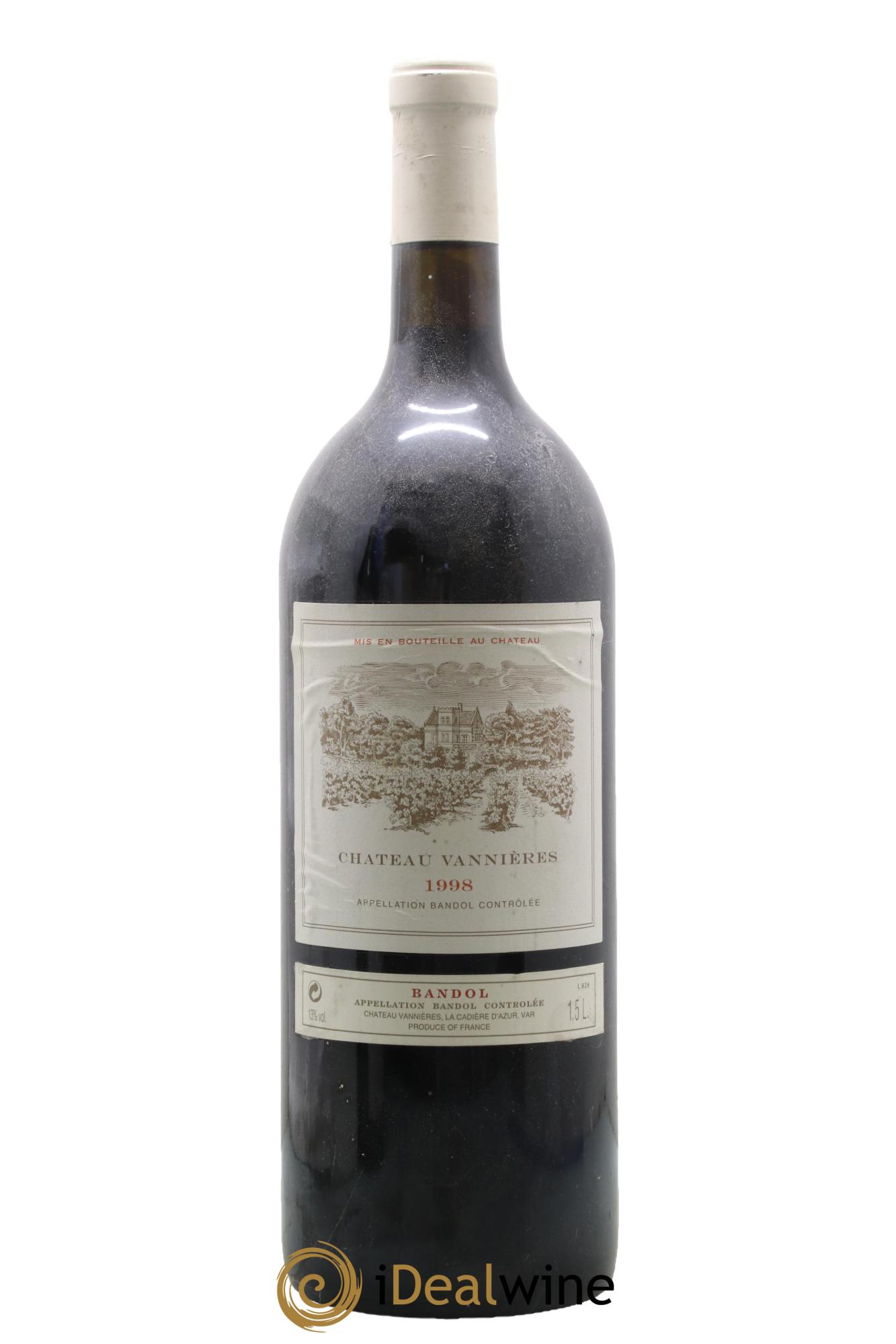 Bandol Château Vannières Éric et Charles-Éric Boisseaux 1998 - Lot de 1 magnum - 0