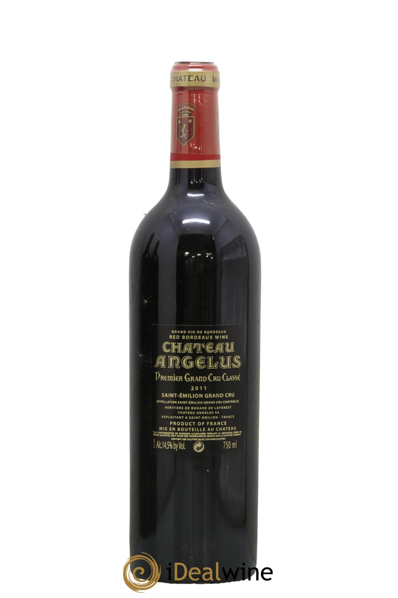 Château Angélus 1er Grand Cru Classé A 2011 - Lot de 1 bouteille - 1