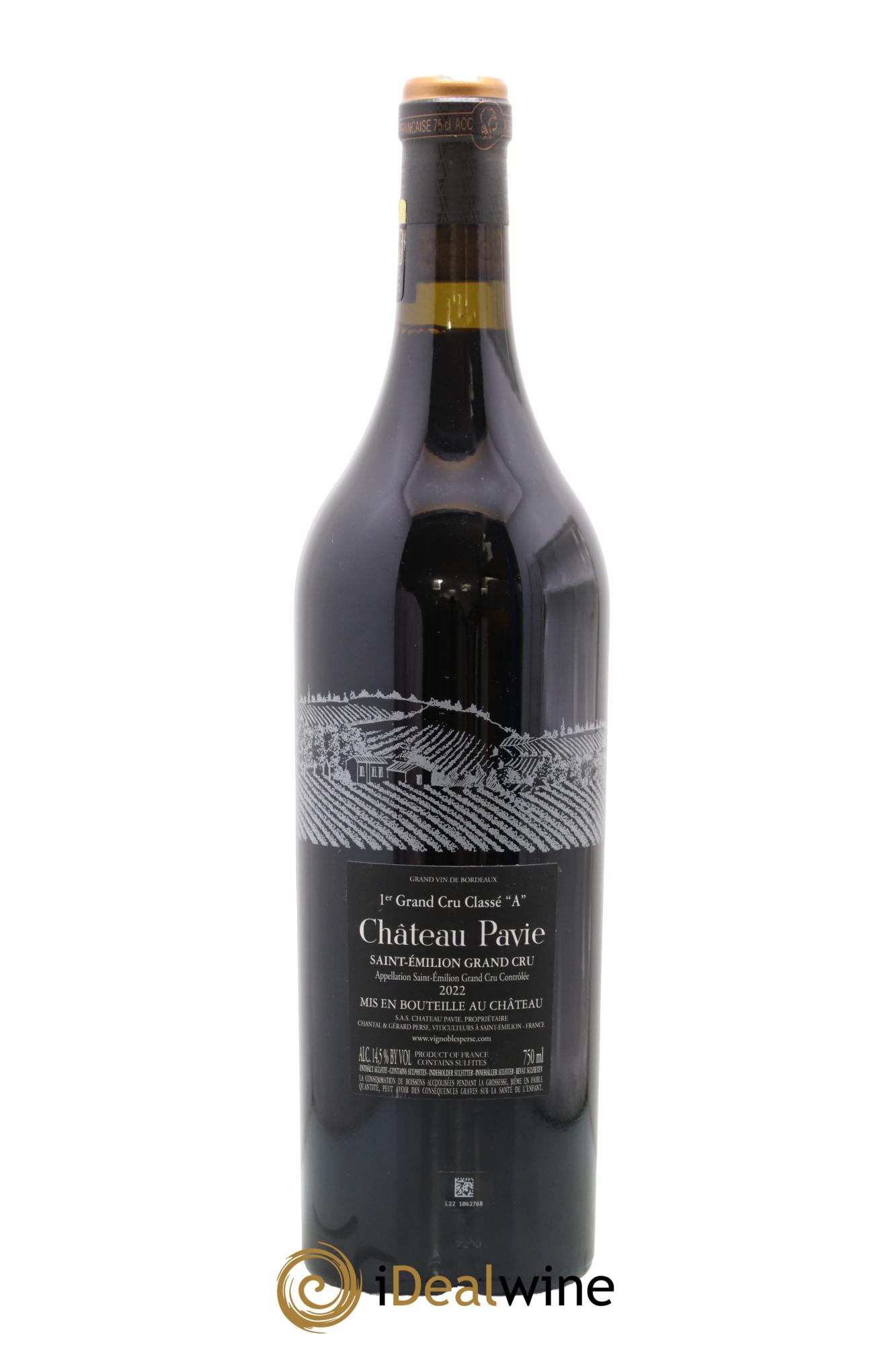 Château Pavie 1er Grand Cru Classé A 2022 - Lot de 1 bouteille - 1