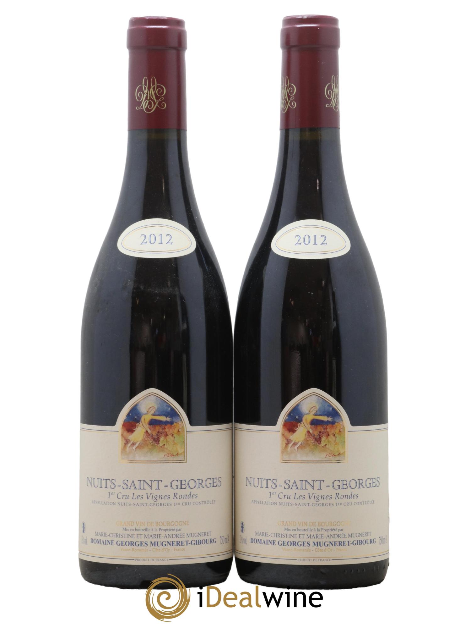 Nuits-Saint-Georges 1er Cru Les Vignes Rondes Georges Mugneret (Domaine) 2012 - Lot de 2 bouteilles - 0
