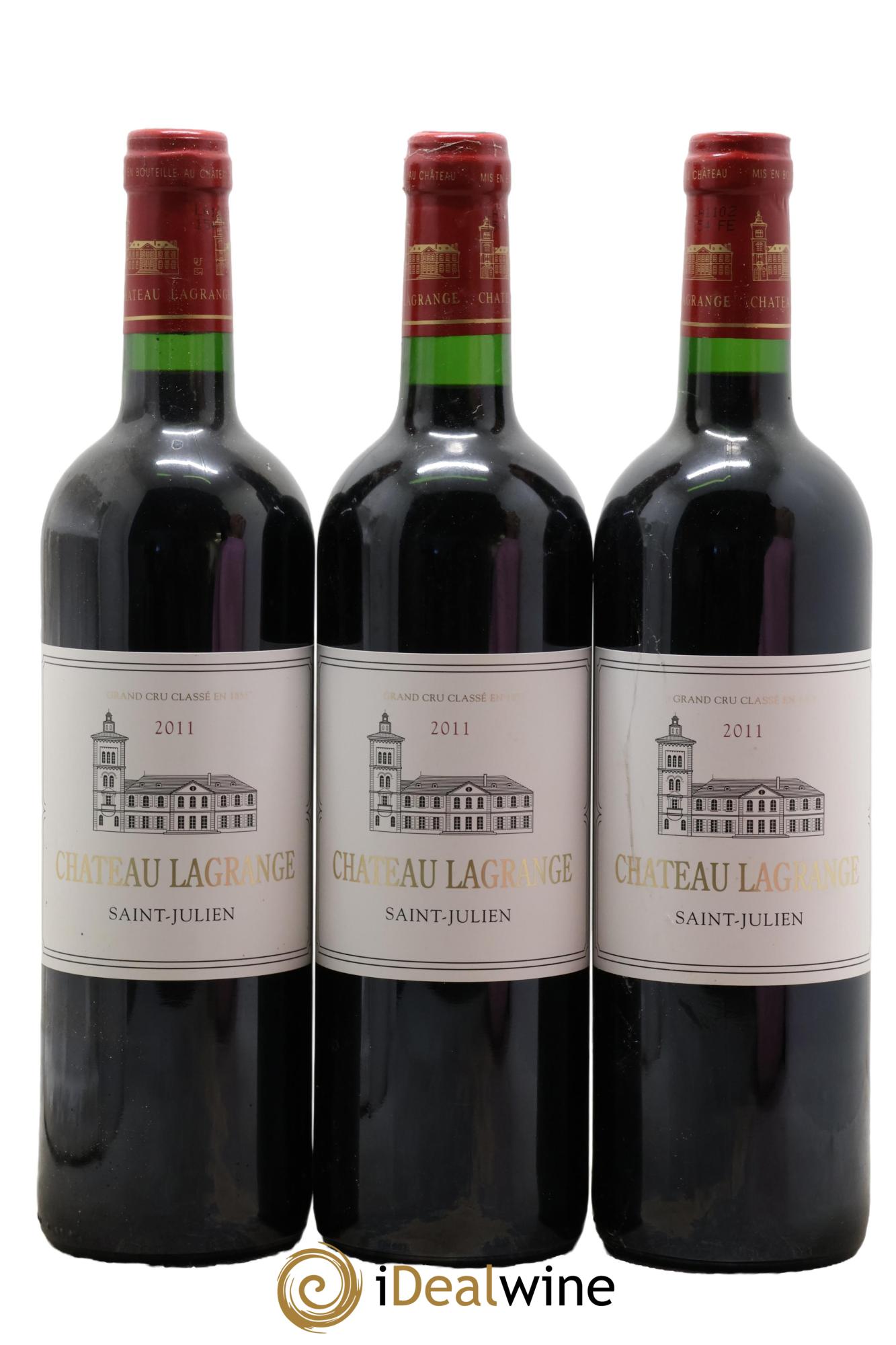 Château Lagrange 3ème Grand Cru Classé 2011 - Lot of 3 bottles - 0