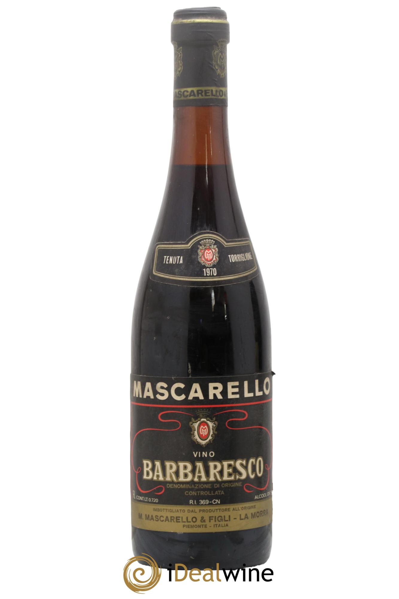 Barbaresco DOCG Mascarello 1970 - Posten von 1 Flasche - 0