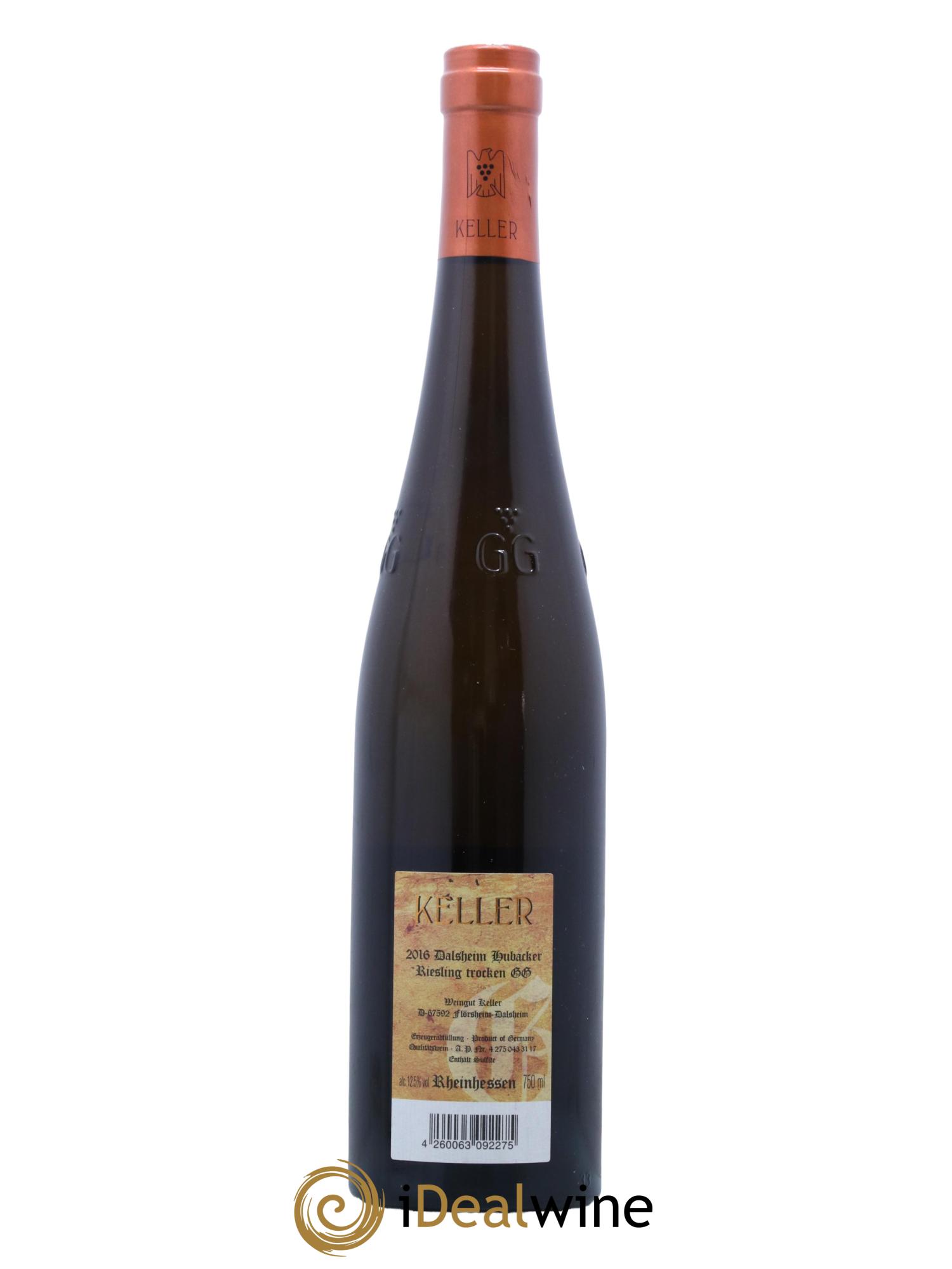 Riesling Trocken GG Dalsheim Hubacker Keller 2016 - Posten von 1 Flasche - 1