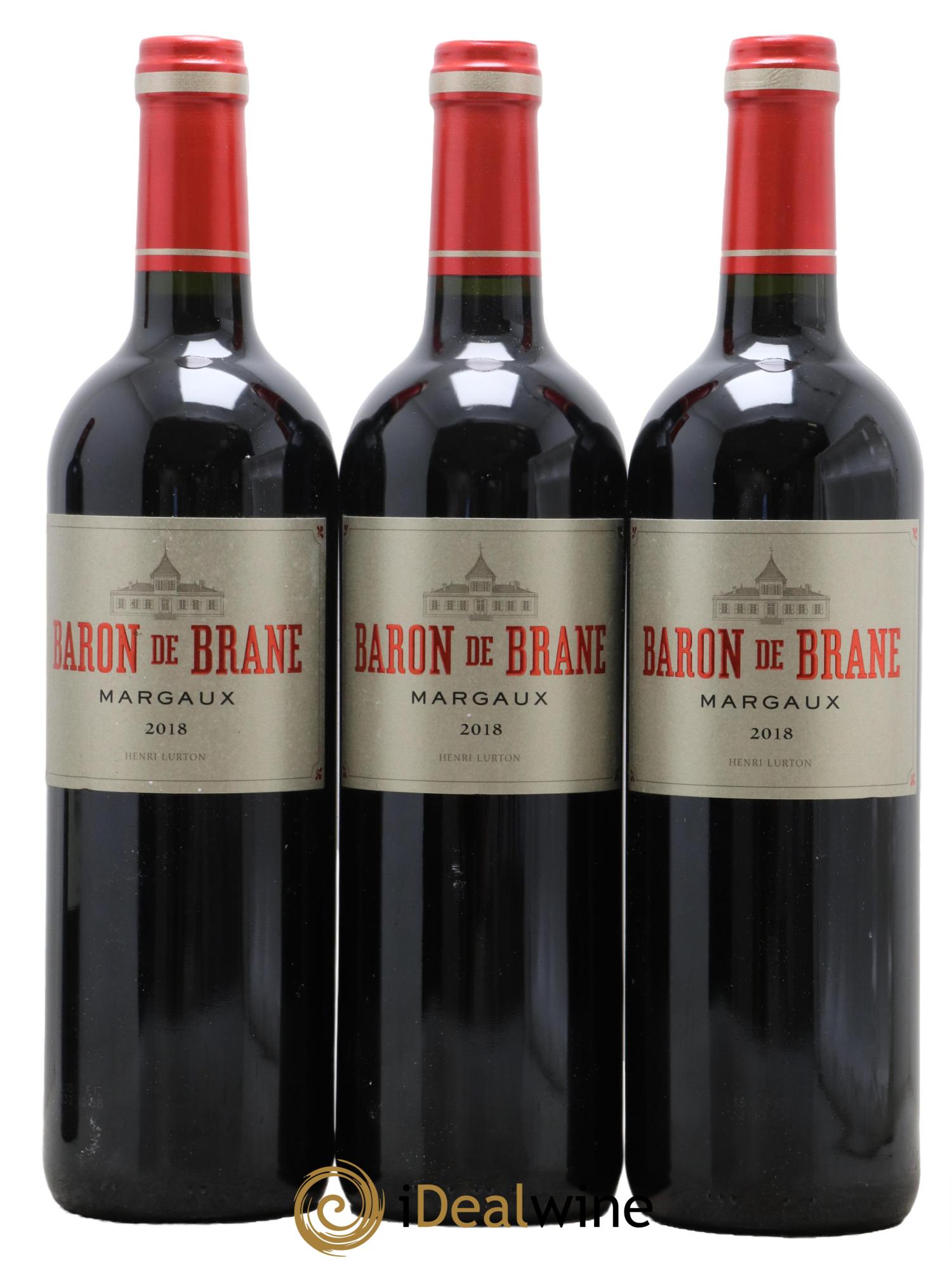 Baron de Brane Second Vin 2018 - Lot of 3 bottles - 0