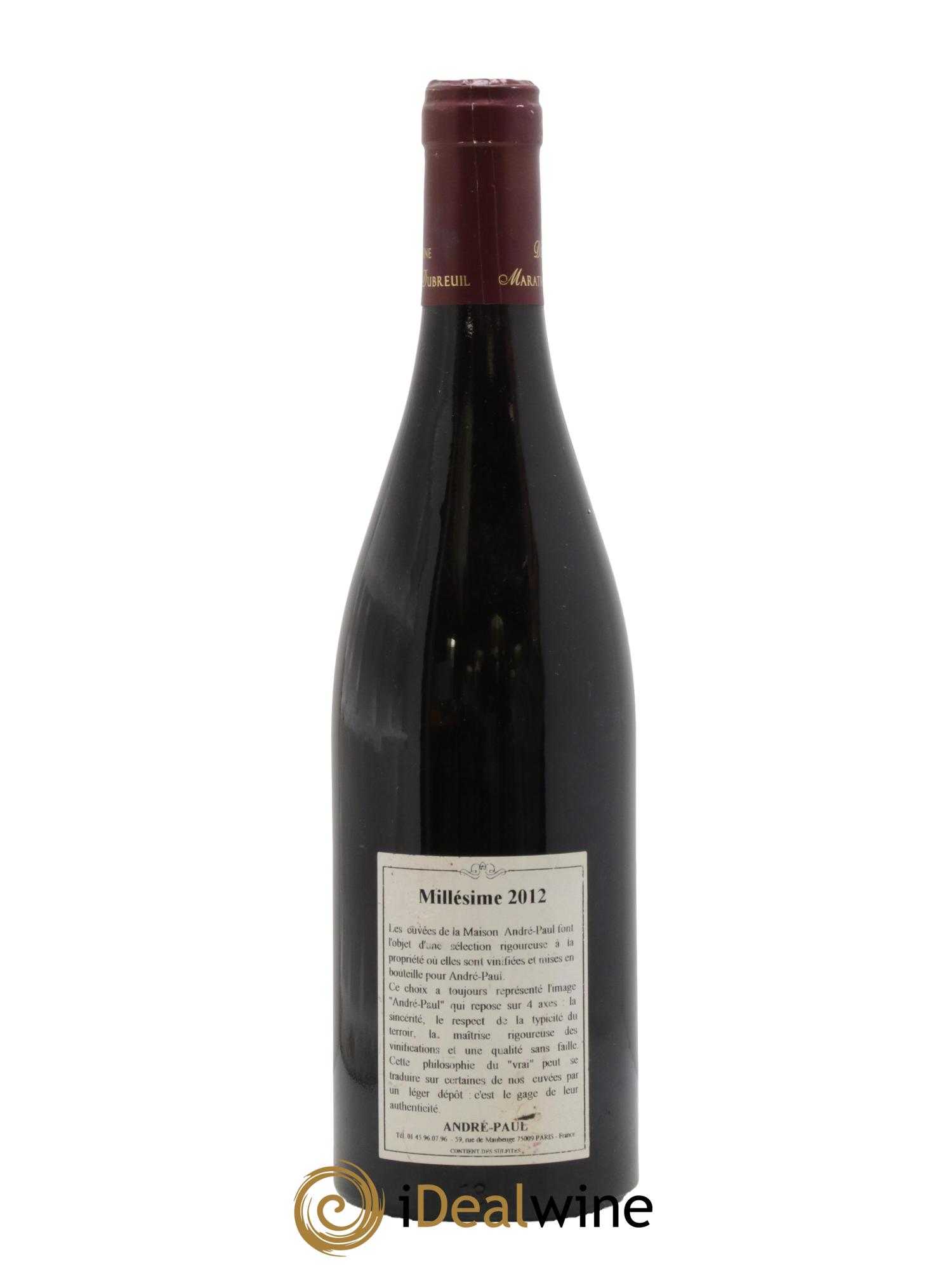 Ladoix 1er Cru Les Nagets Maratray-Dubreuil 2012 - Lot de 1 bouteille - 1