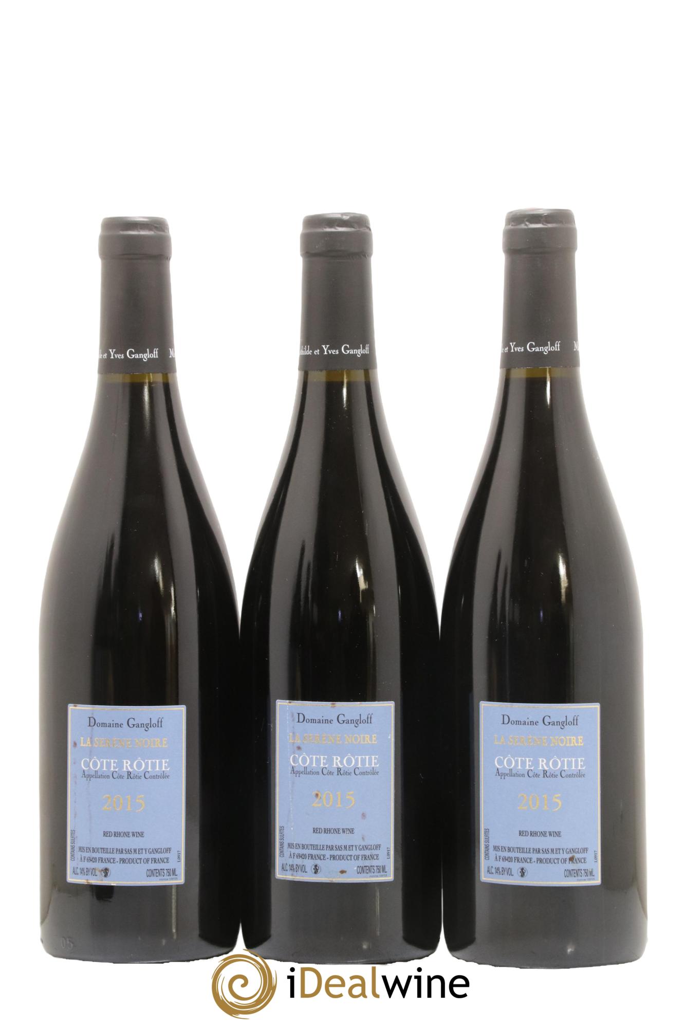 Côte-Rôtie La Sereine Noire Gangloff (Domaine) 2015 - Lot of 3 bottles - 1