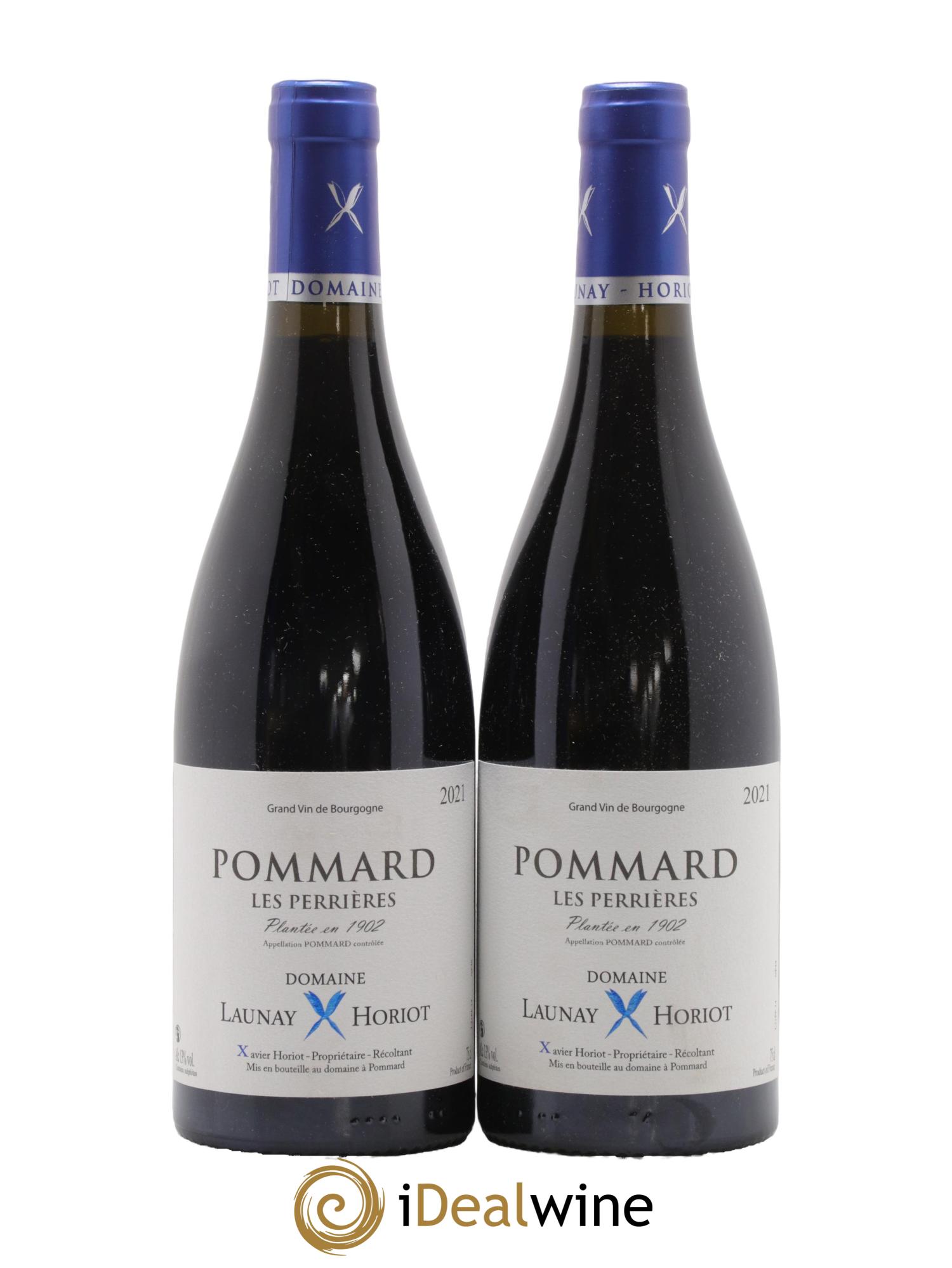Pommard Les Perrières Domaine Launay Horiot 2021 - Lot de 2 bouteilles - 0