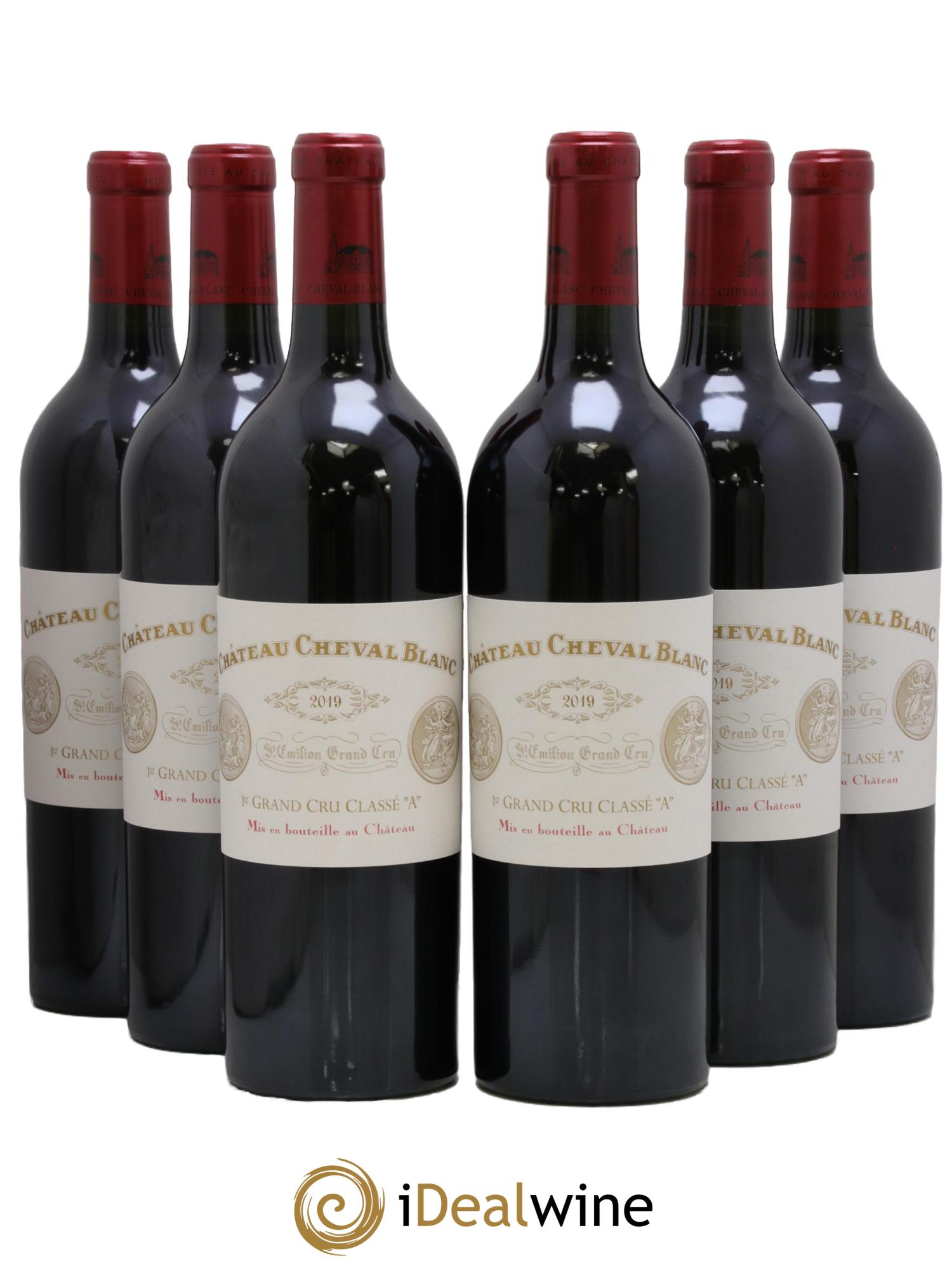 Château Cheval Blanc 1er Grand Cru Classé A 2019 - Lot de 6 bouteilles - 0