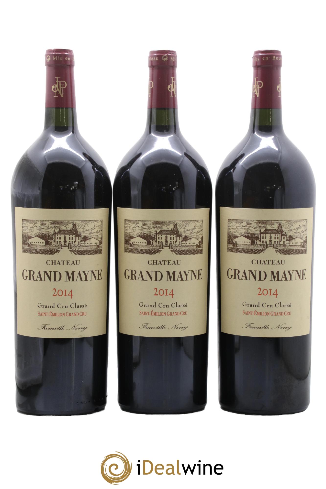 Château Grand Mayne Grand Cru Classé 2014 - Lot de 3 magnums - 0