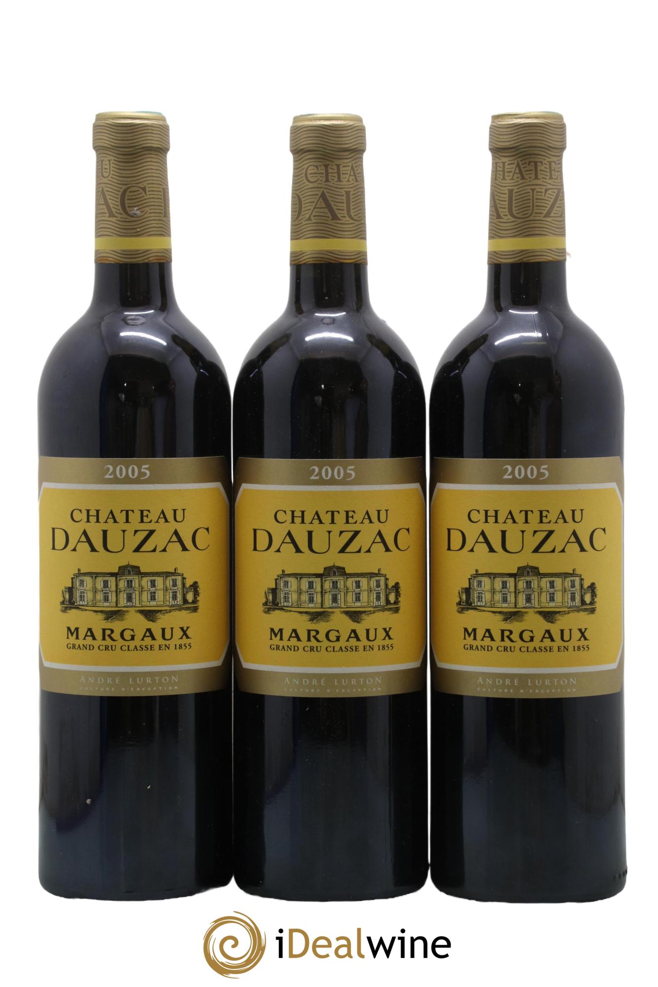 Château Dauzac 5ème Grand Cru Classé 2005 - Lot de 3 bouteilles - 0