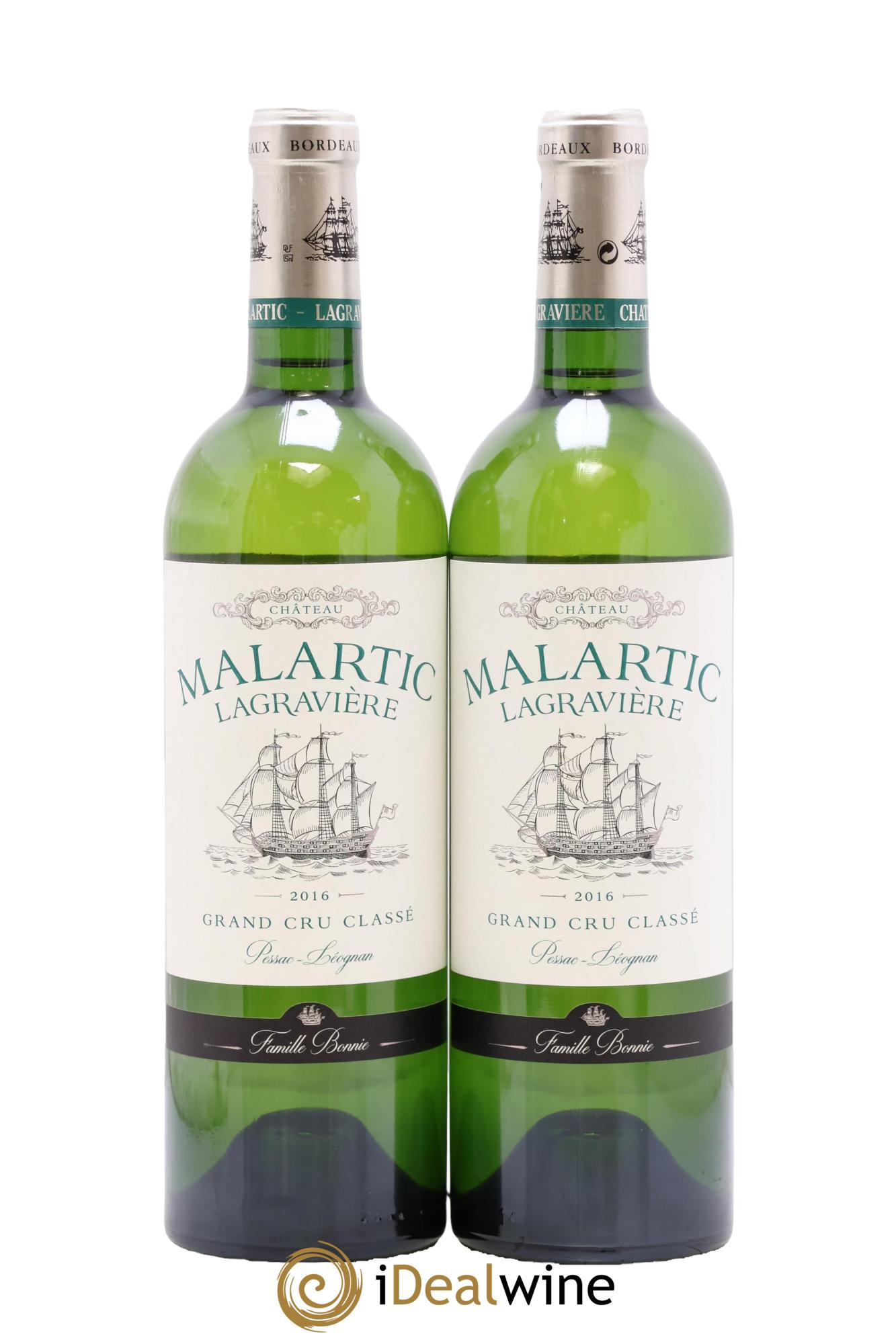 Château Malartic-Lagravière Cru Classé de Graves 2016 - Lot of 2 bottles - 0