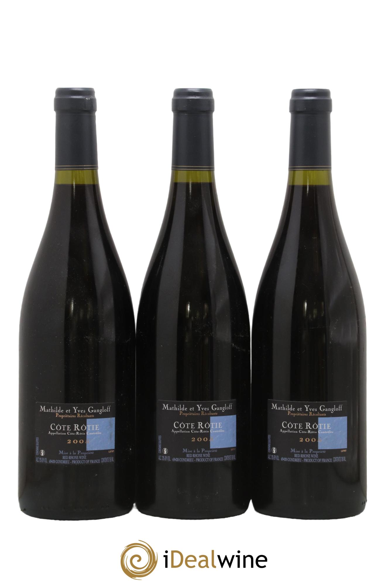 Côte-Rôtie La Barbarine Gangloff (Domaine) 2005 - Lot de 3 bouteilles - 1
