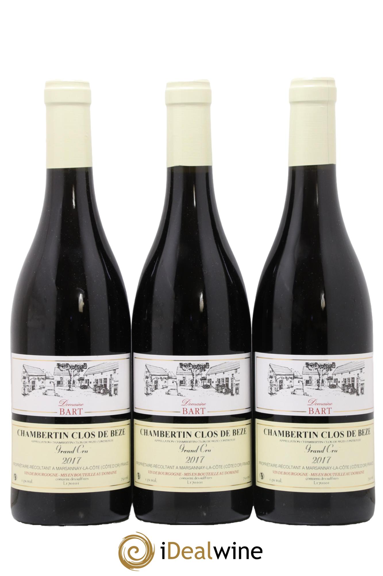 Chambertin Clos de Bèze Grand Cru Bart (Domaine) 2017 - Lot de 3 bouteilles - 0