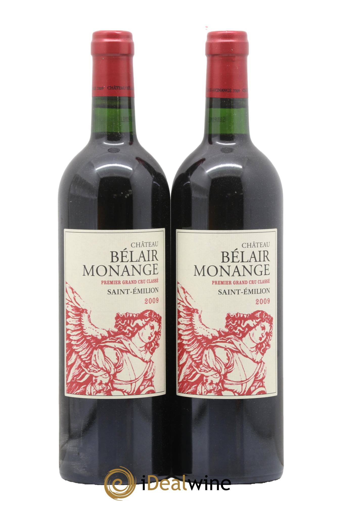 Château Belair (Belair-Monange) 1er Grand Cru Classé B 2009 - Lot de 2 bouteilles - 0