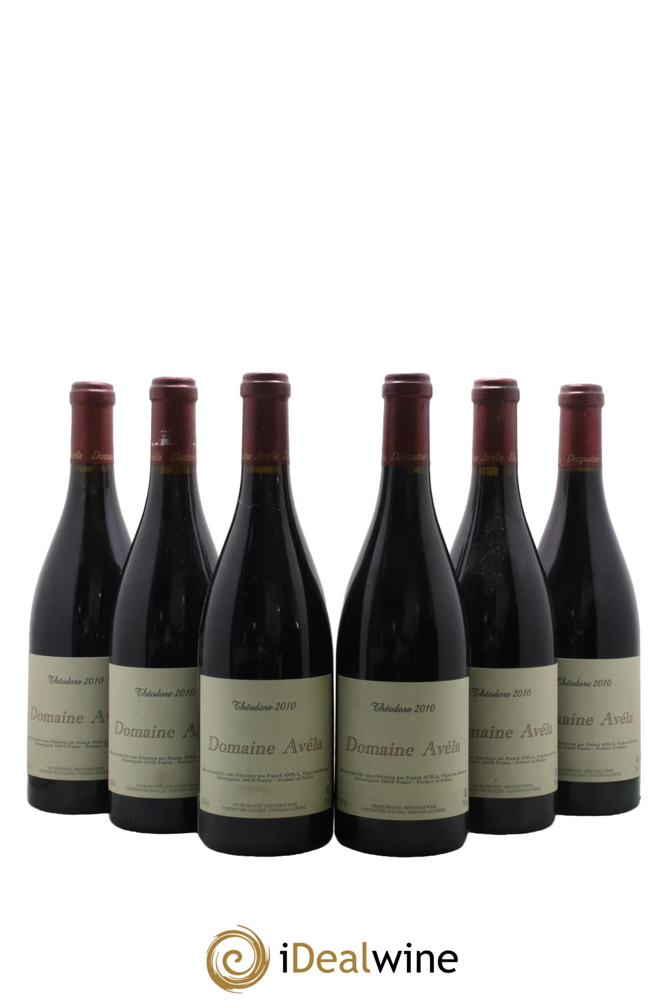 Vin de France Théodore Avéla 2010 - Lot de 6 bouteilles - 0