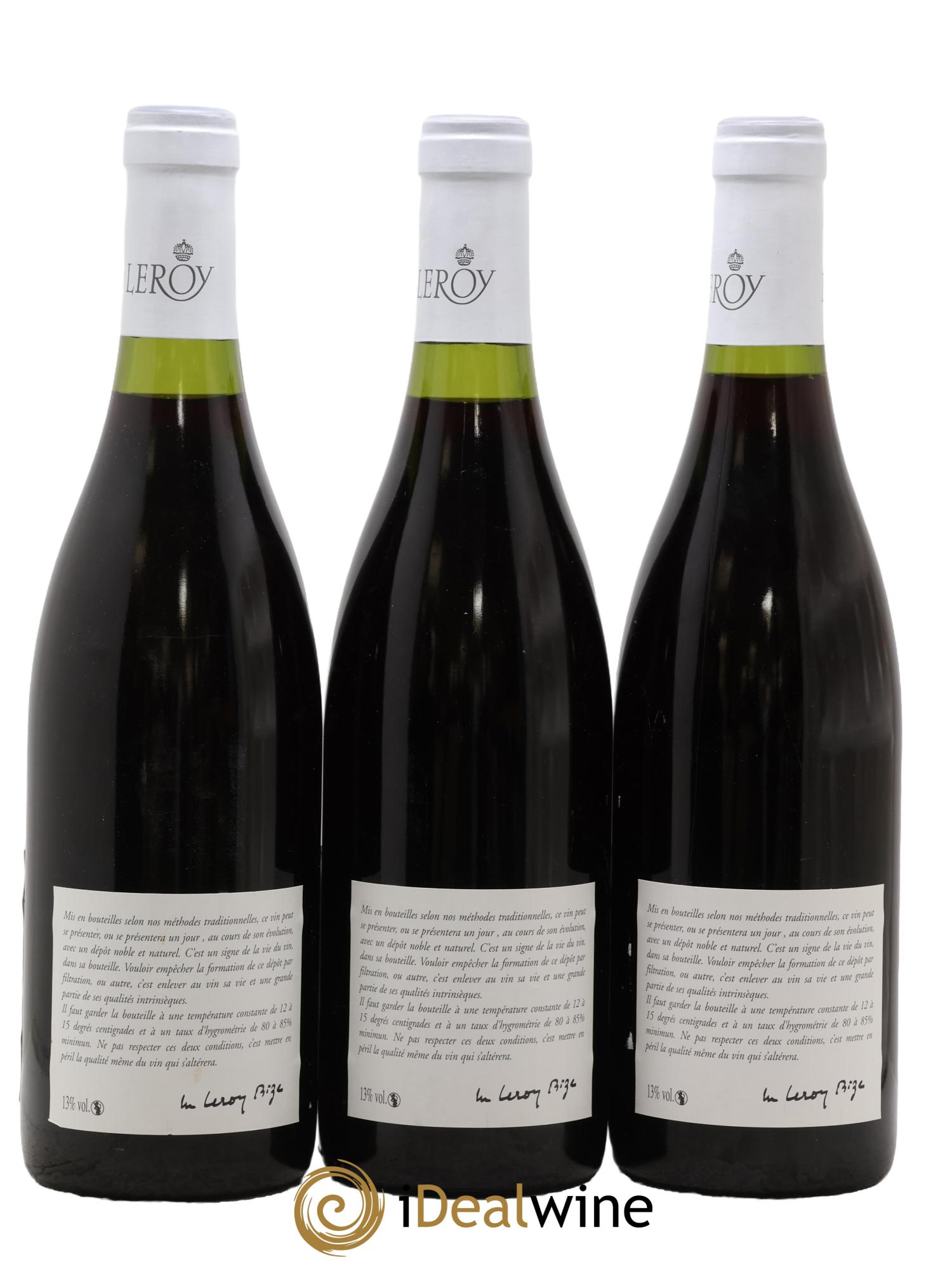 Chorey-lès-Beaune Leroy SA  2009 - Posten von 3 Flaschen - 1