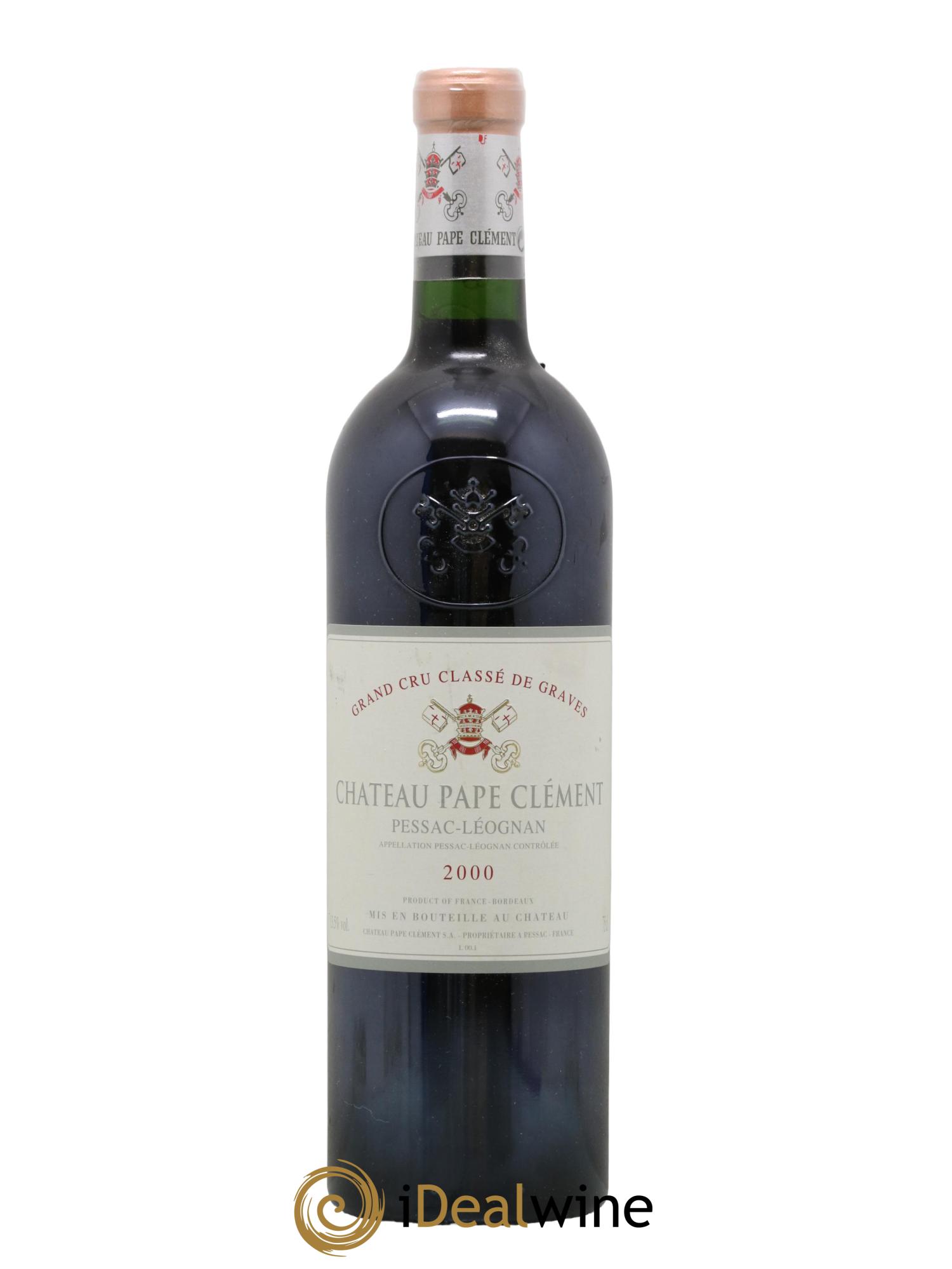 Château Pape Clément Cru Classé de Graves 2000 - Lot de 1 bouteille - 0