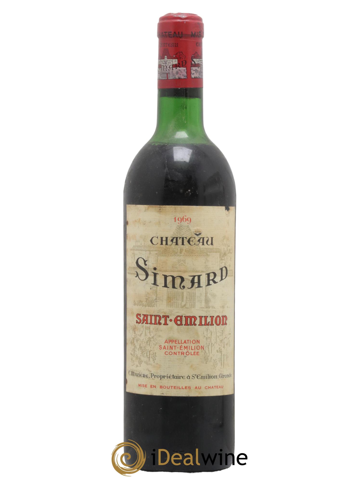 Château Simard 1969 - Lot de 1 bouteille - 0