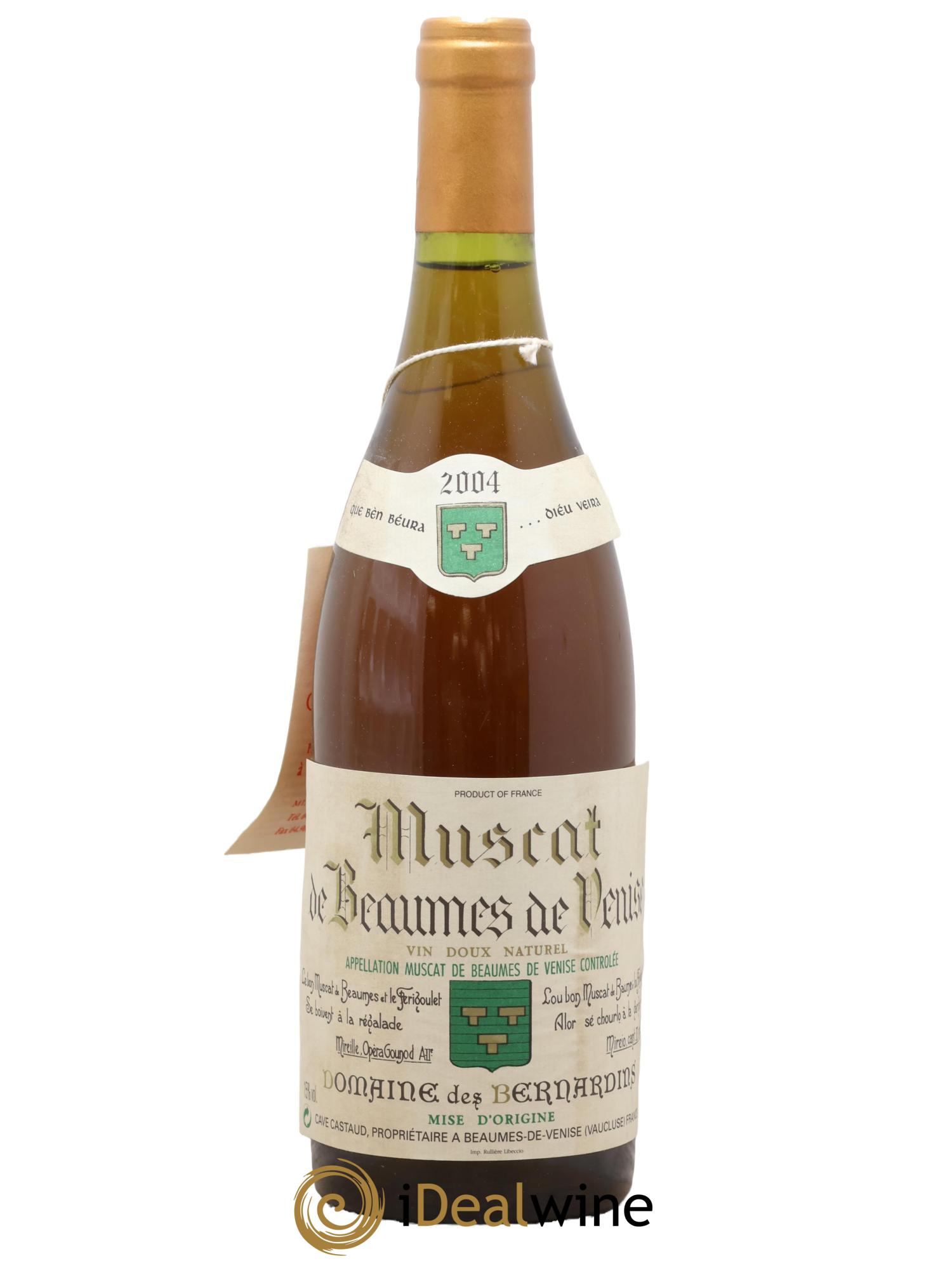 Muscat de Beaumes de Venise des Bernardins (Domaine) 2004 - Lot of 1 bottle - 0