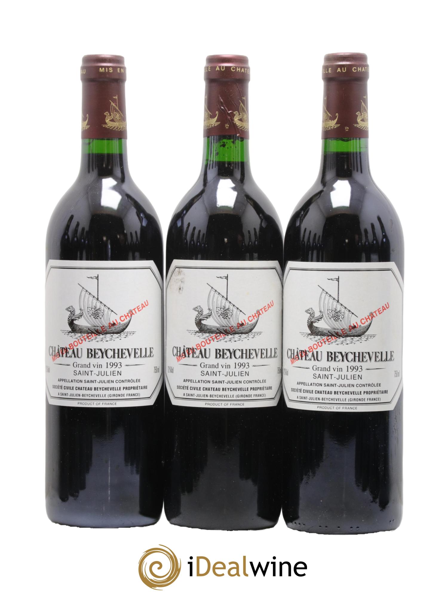 Château Beychevelle 4ème Grand Cru Classé 1993 - Lot de 12 bouteilles - 1
