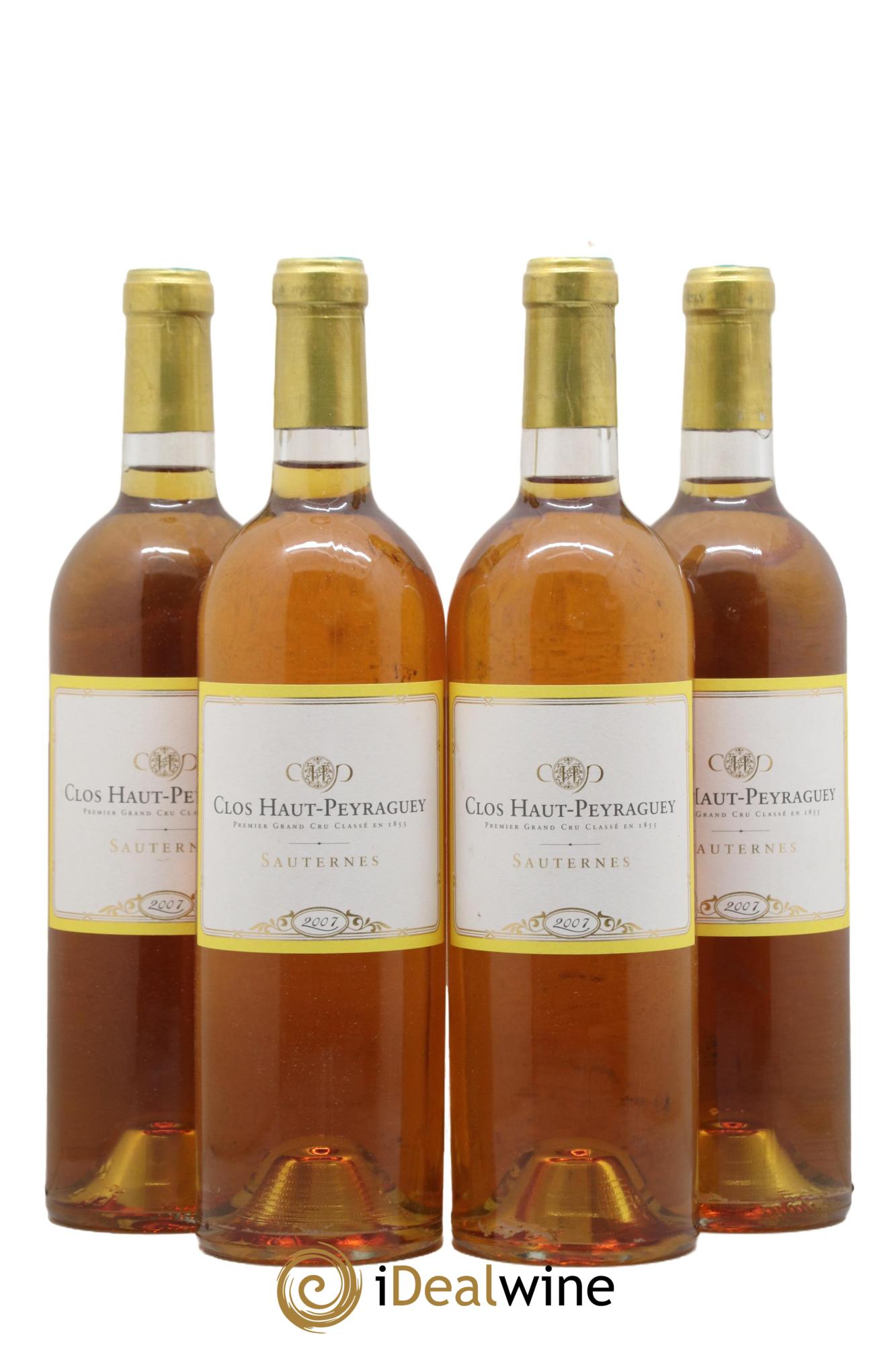 Clos Haut-Peyraguey 1er Grand Cru Classé 2007 - Lot de 4 bouteilles - 0