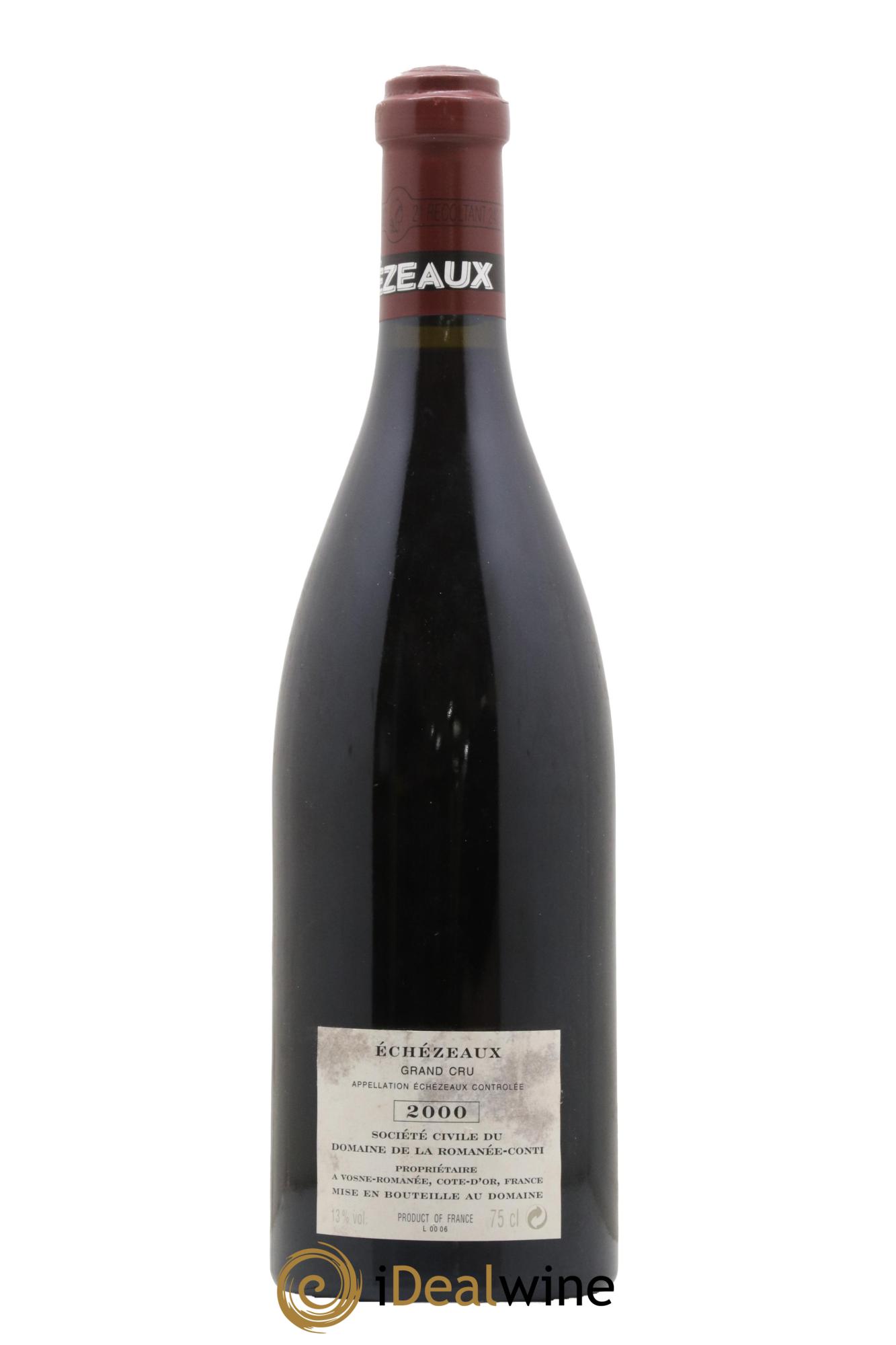 Echezeaux Grand Cru Domaine de la Romanée-Conti 2000 - Lot de 1 bouteille - 1