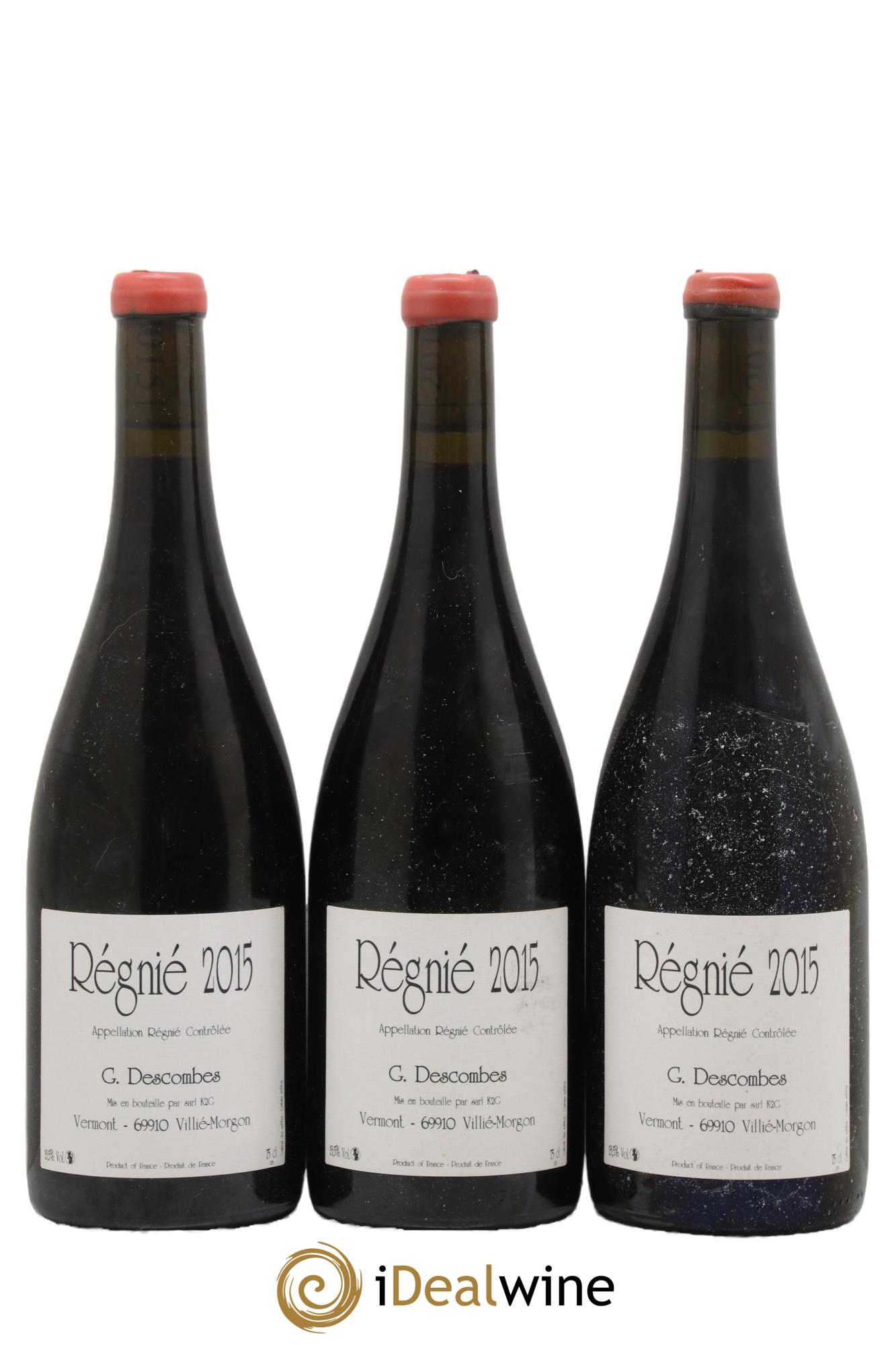 Régnié Vieilles Vignes Georges Descombes (Domaine) 2015 - Lot de 3 bouteilles - 0