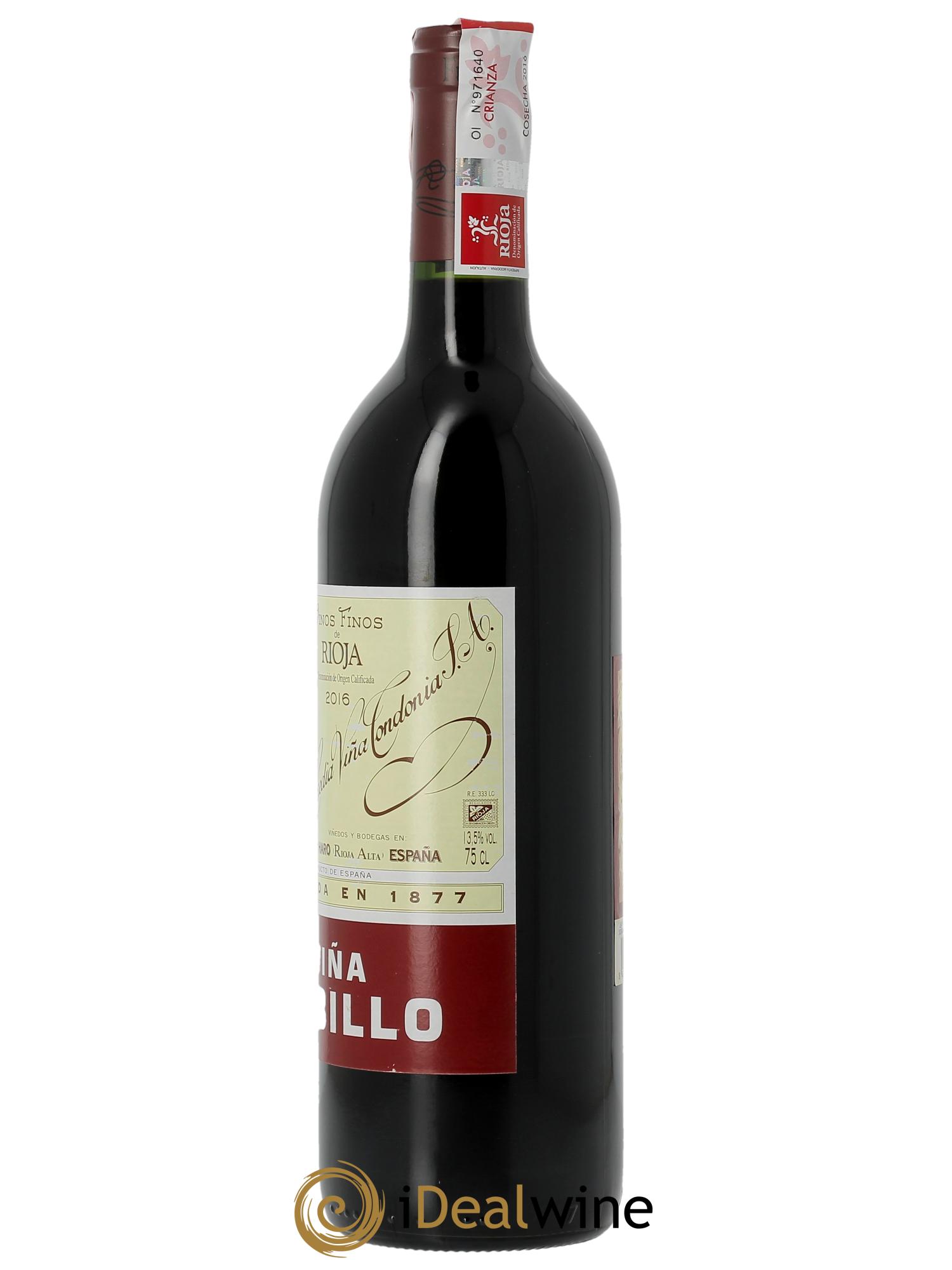 Rioja DOC Viña Cubillo Crianza Vina Tondonia R. Lopez de Heredia 2016 - Lot of 1 bottle - 1