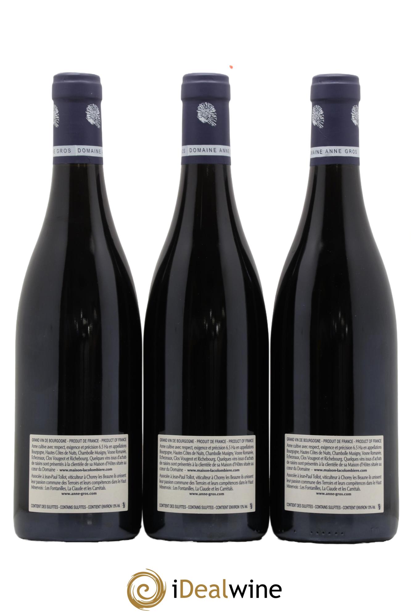 Clos de Vougeot Grand Cru Le Grand Maupertui Anne Gros 2009 - Lot de 3 bouteilles - 1
