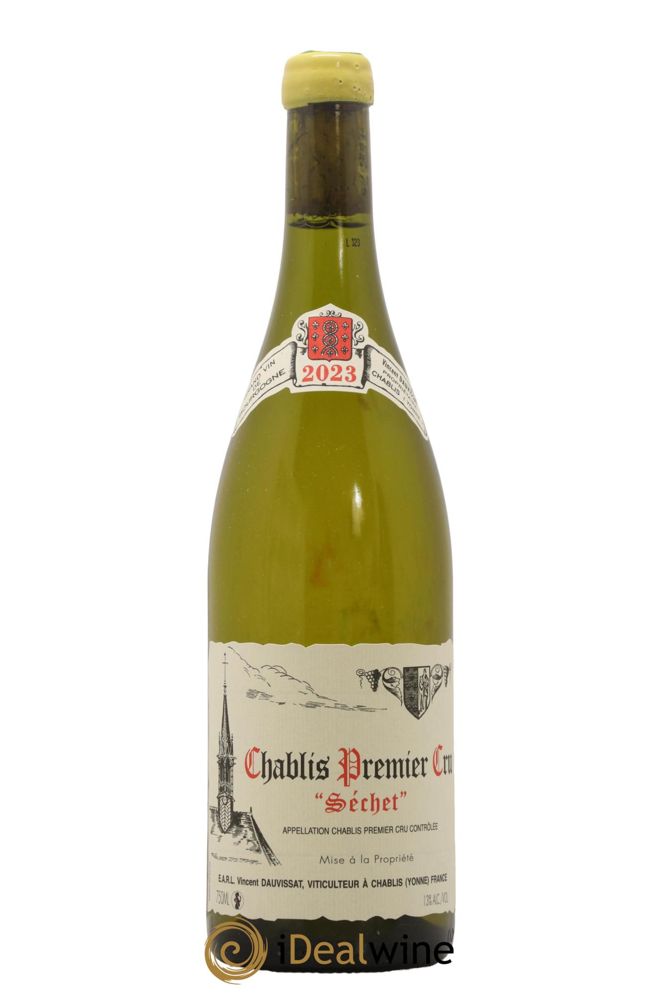 Chablis 1er Cru Séchet Vincent Dauvissat (Domaine) 2023 - Posten von 1 Flasche - 0