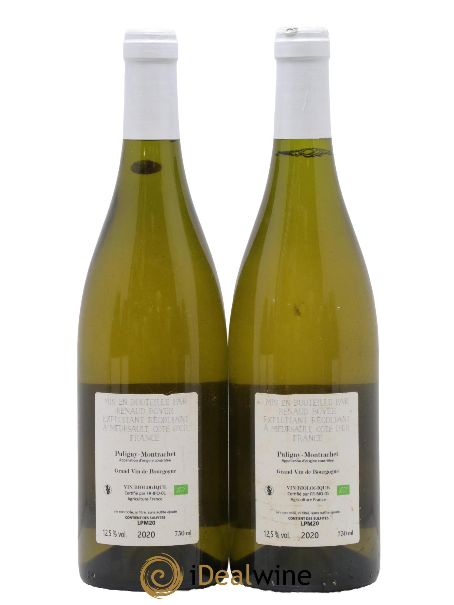 Puligny-Montrachet Les Reuchaux Renaud Boyer 2020 - Lot de 2 bouteilles - 1