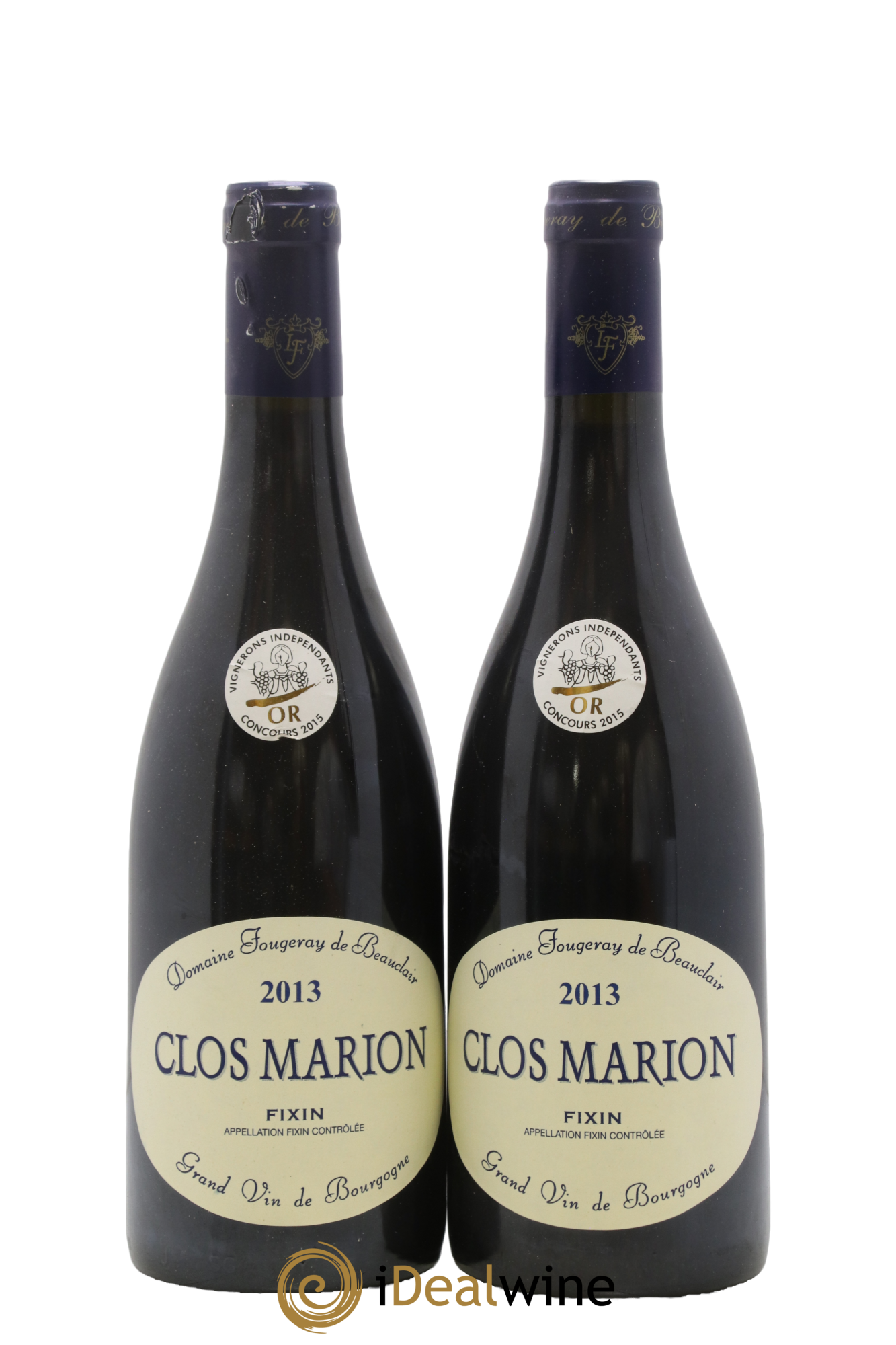 Fixin Clos Marion Fougeray de Beauclair 2013 - Lot de 2 bouteilles - 0