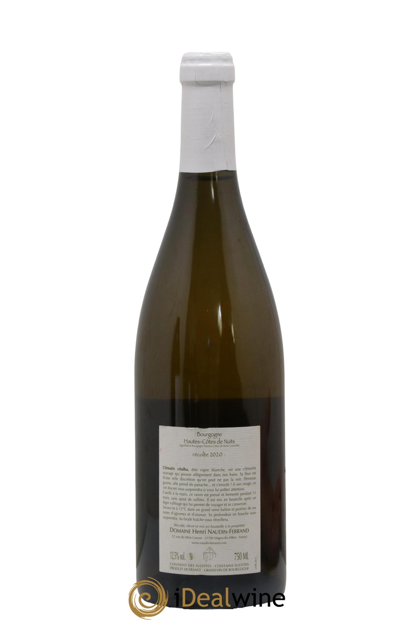 Hautes-Côtes de Nuits Clématis vitalba Naudin-Ferrand (Domaine) 2020 - Lot de 1 bouteille - 1