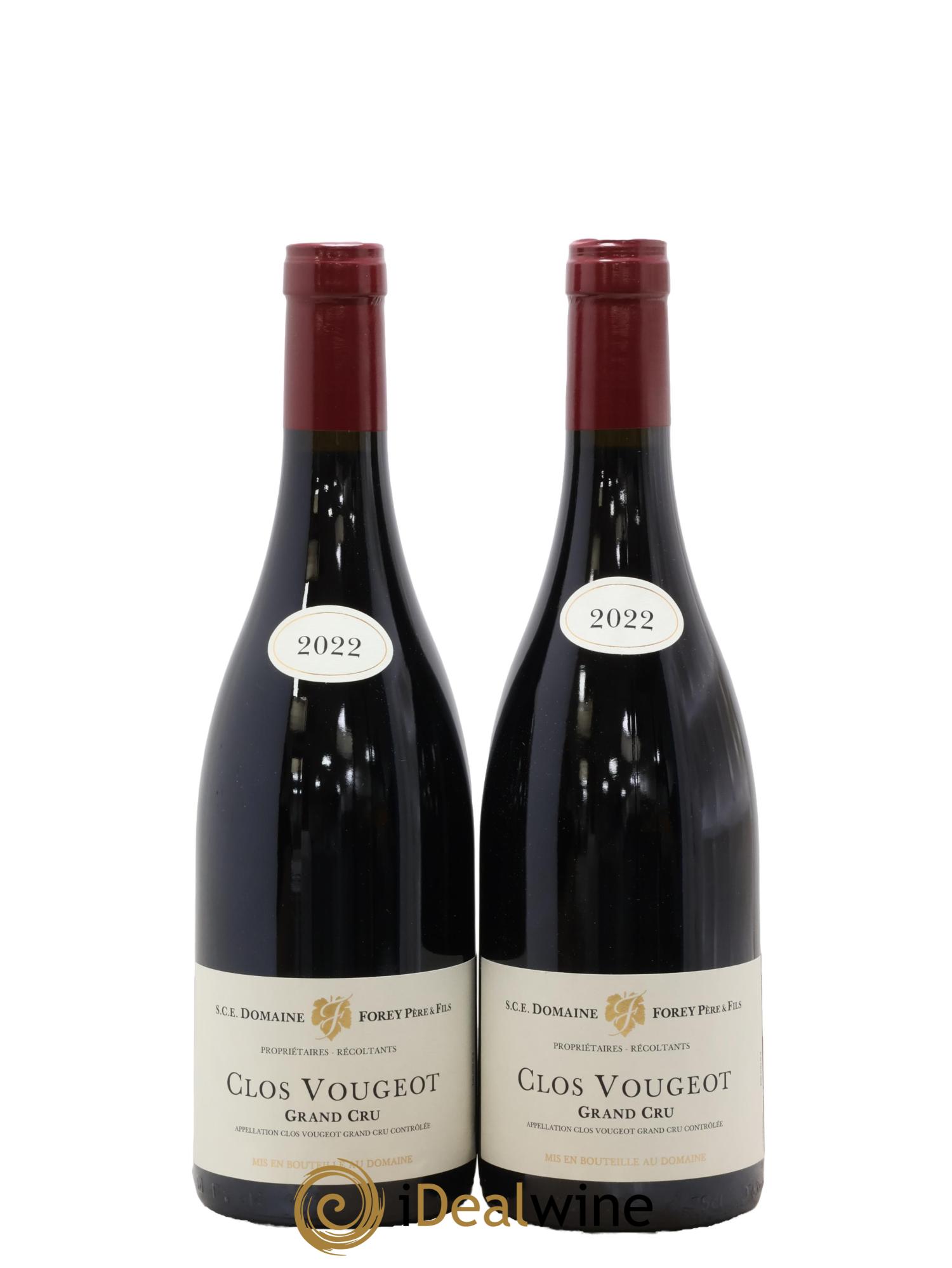 Clos de Vougeot Grand Cru Forey Père et Fils (Domaine) 2022 - Lot de 2 bouteilles - 0