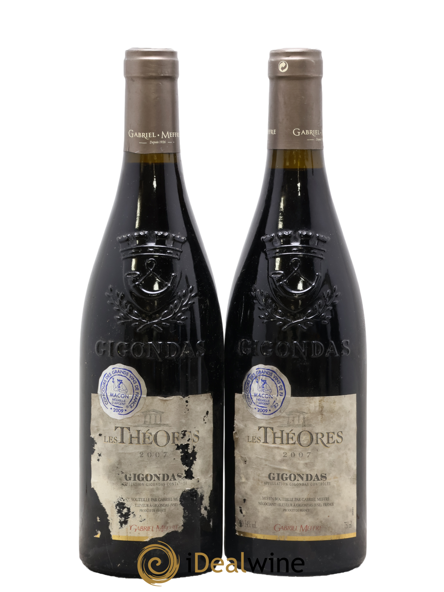 Gigondas Les Théores Gabriel Meffre 2007 - Lot de 2 bouteilles - 0