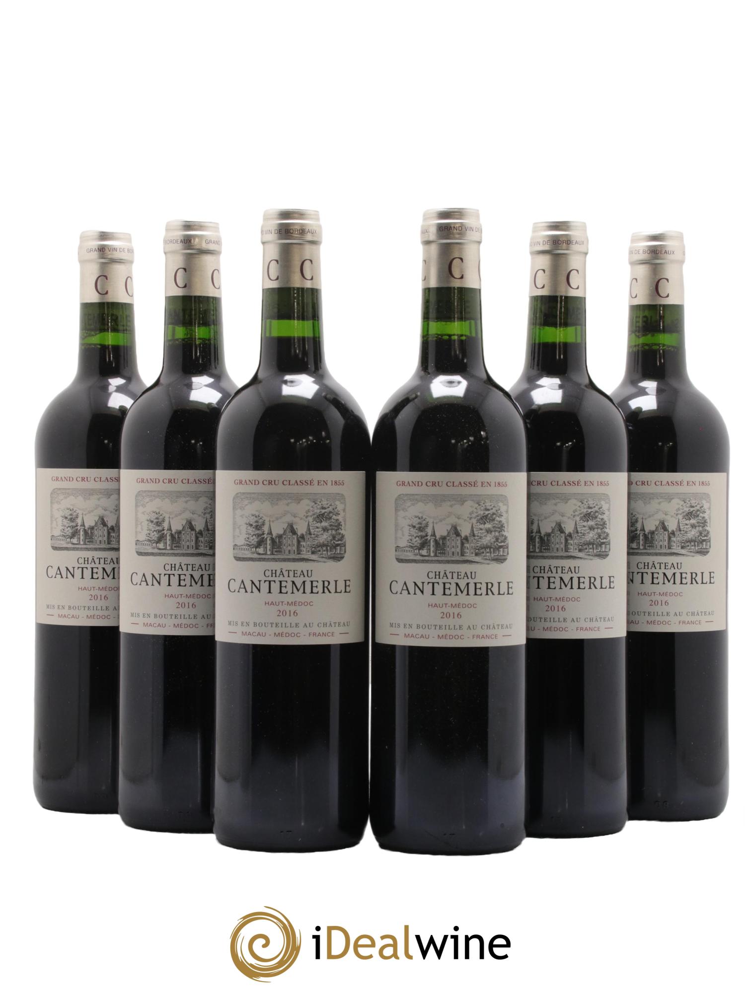 Château Cantemerle 5ème Grand Cru Classé 2016 - Lot de 6 bouteilles - 0