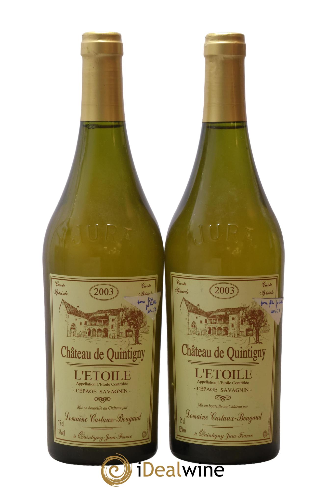 L'Etoile Savagnin Château De Quintigny 2003 - Lot de 2 bouteilles - 0